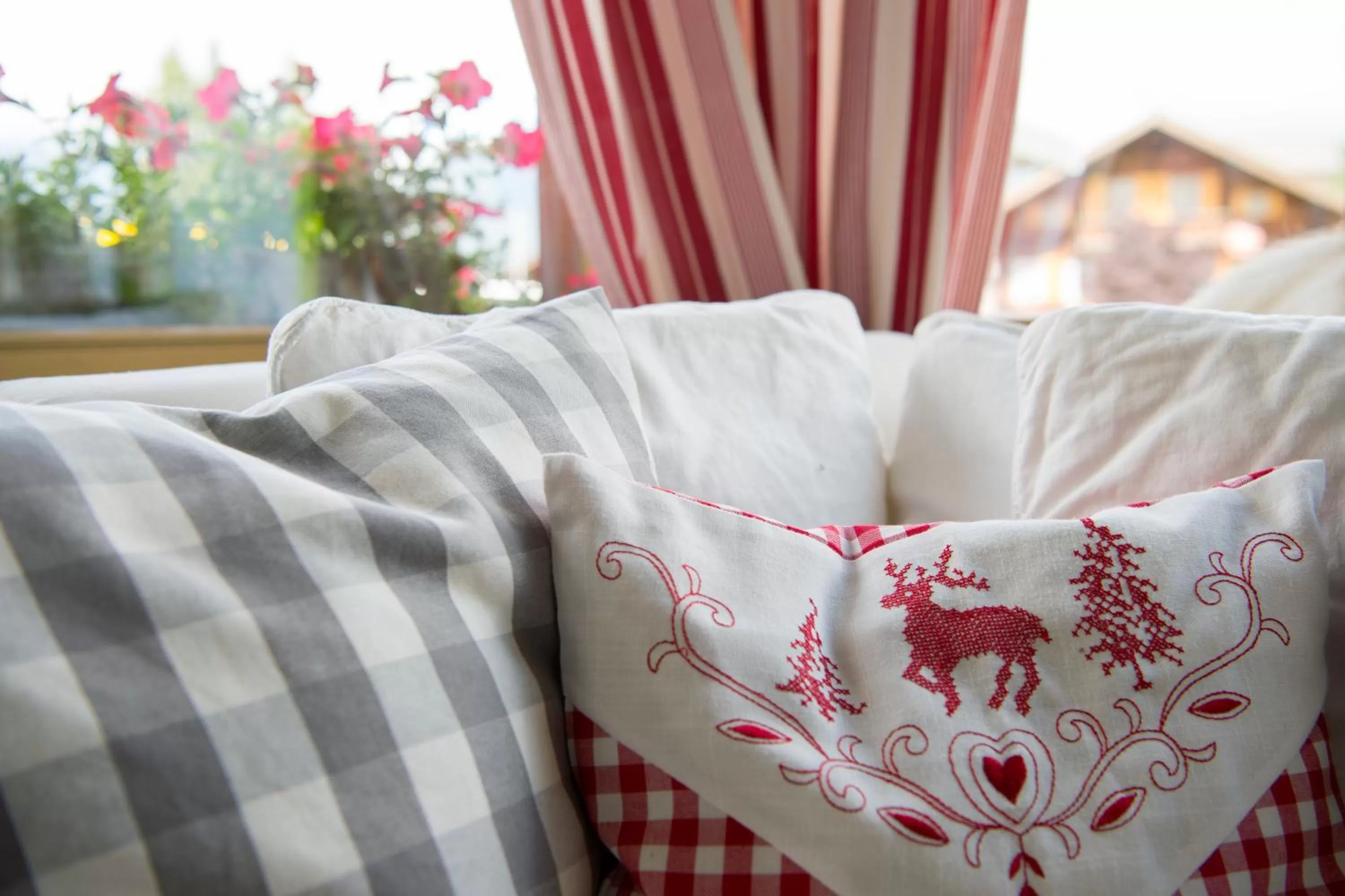 Bed in Hotel Alphorn