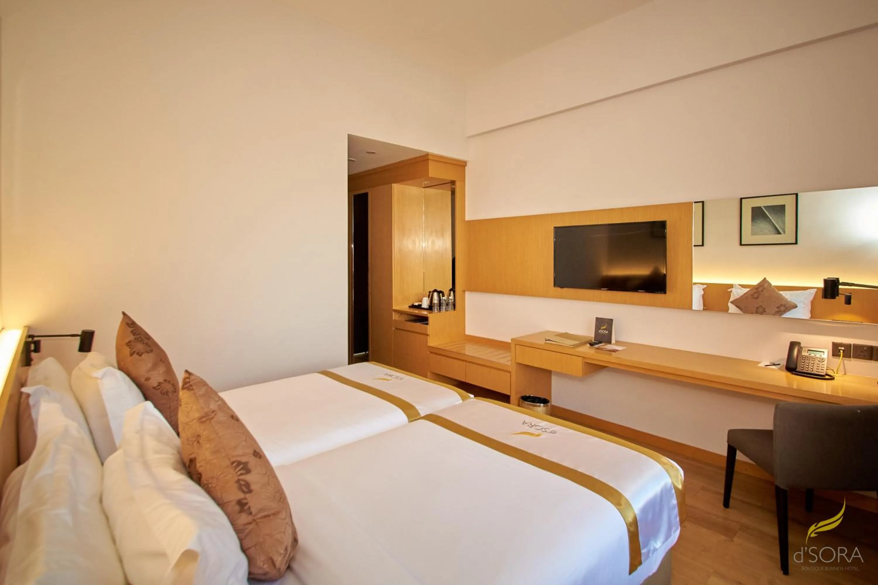 Bed in d'Sora Boutique Business Hotel