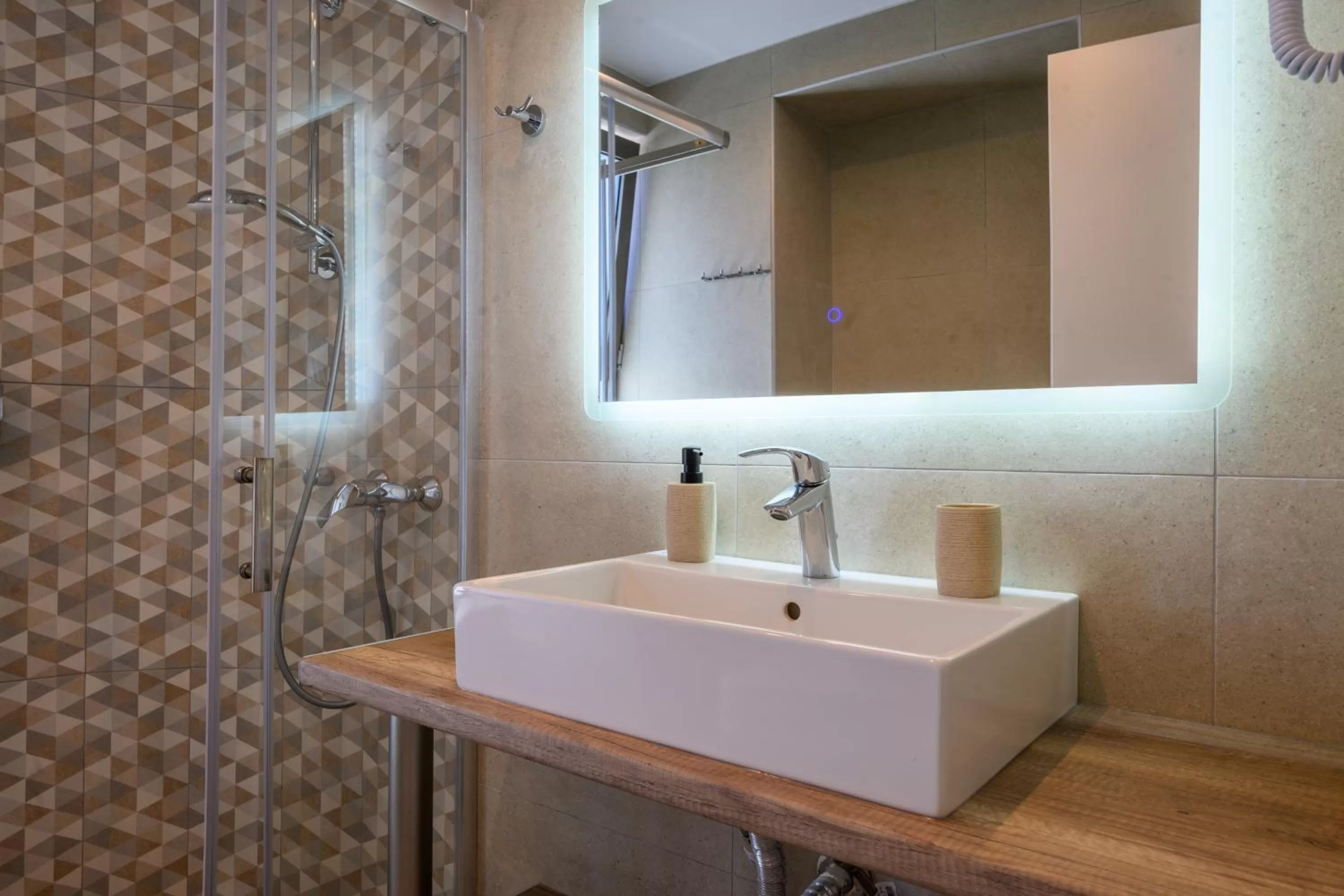 Bathroom in CUBES ON THE BEACH Athens Airport