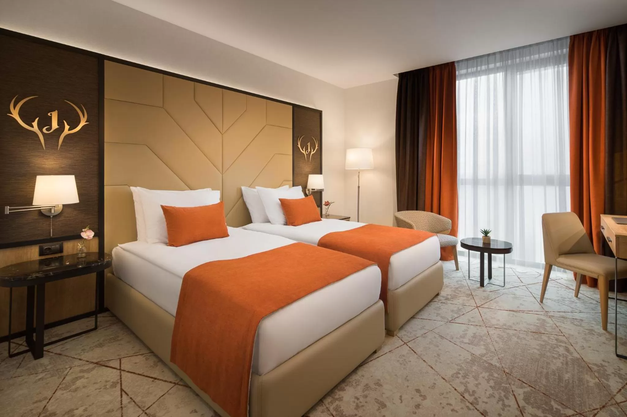 Bed in Hotel Jägerhof