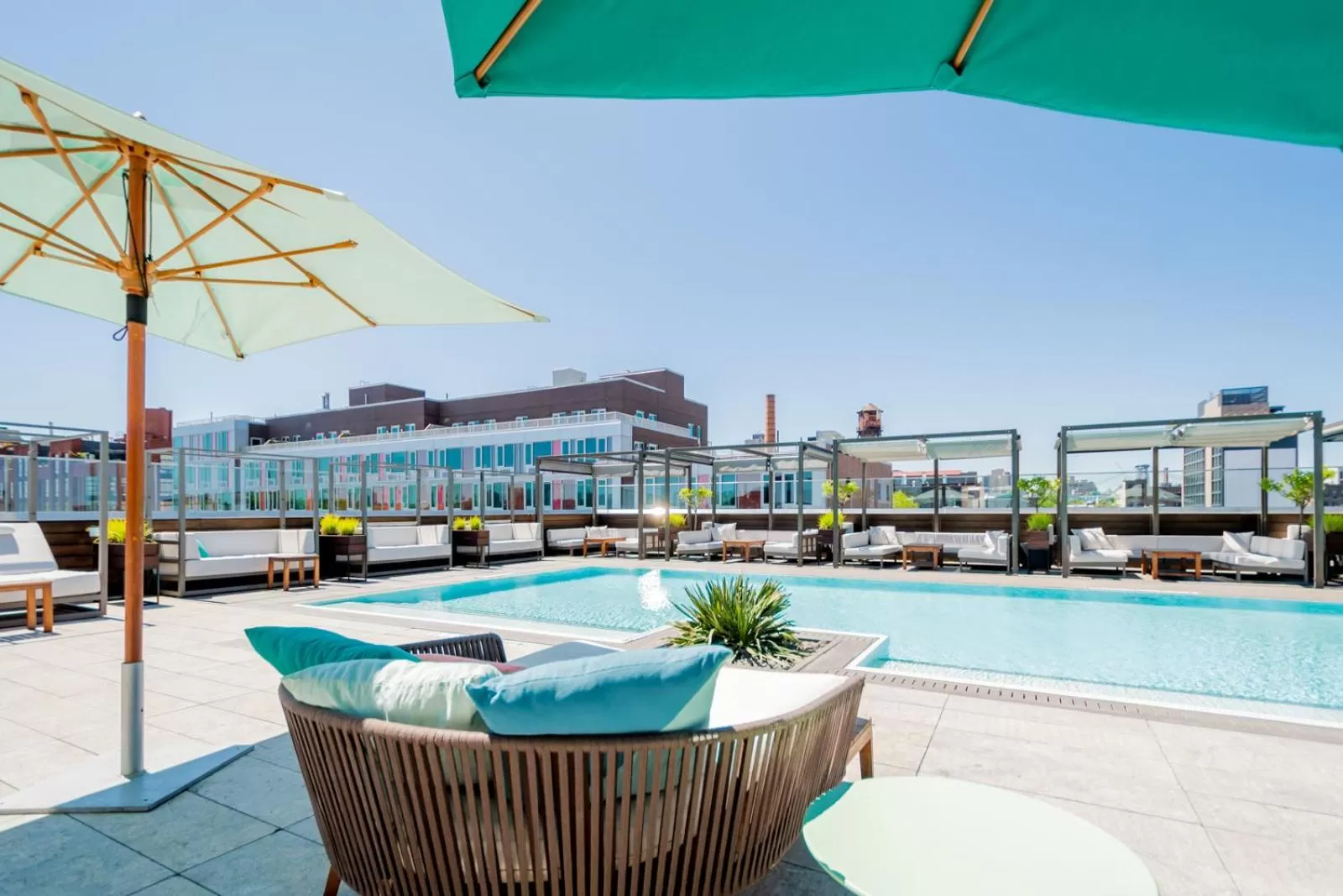 Pool view in The William Vale