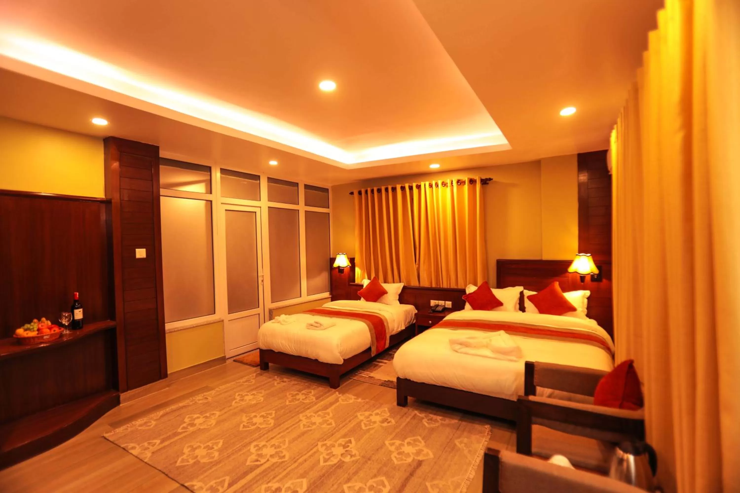 Decorative detail, Bed in Hotel The Clock