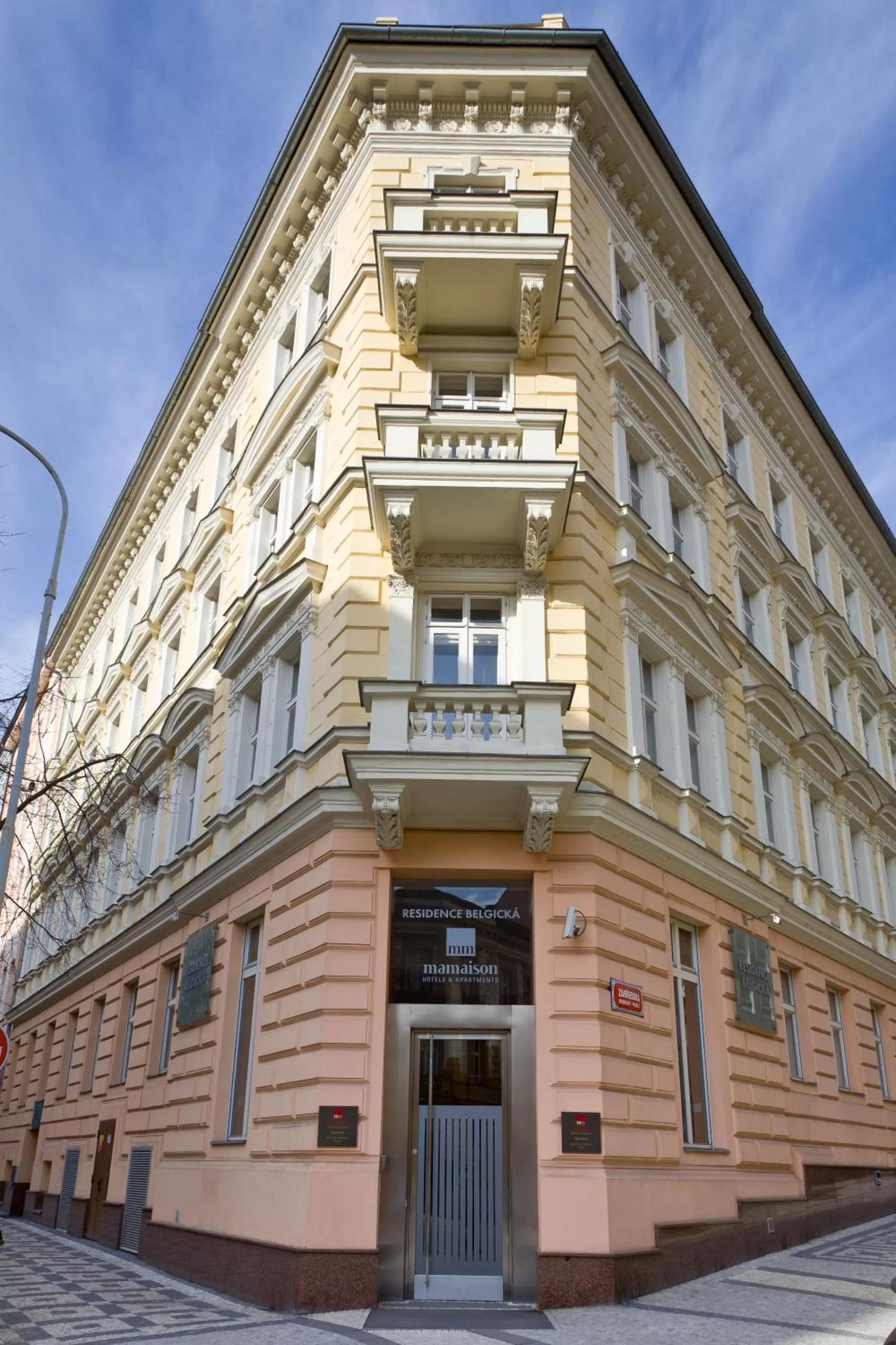 Facade/entrance in Mamaison Residence Belgická Prague