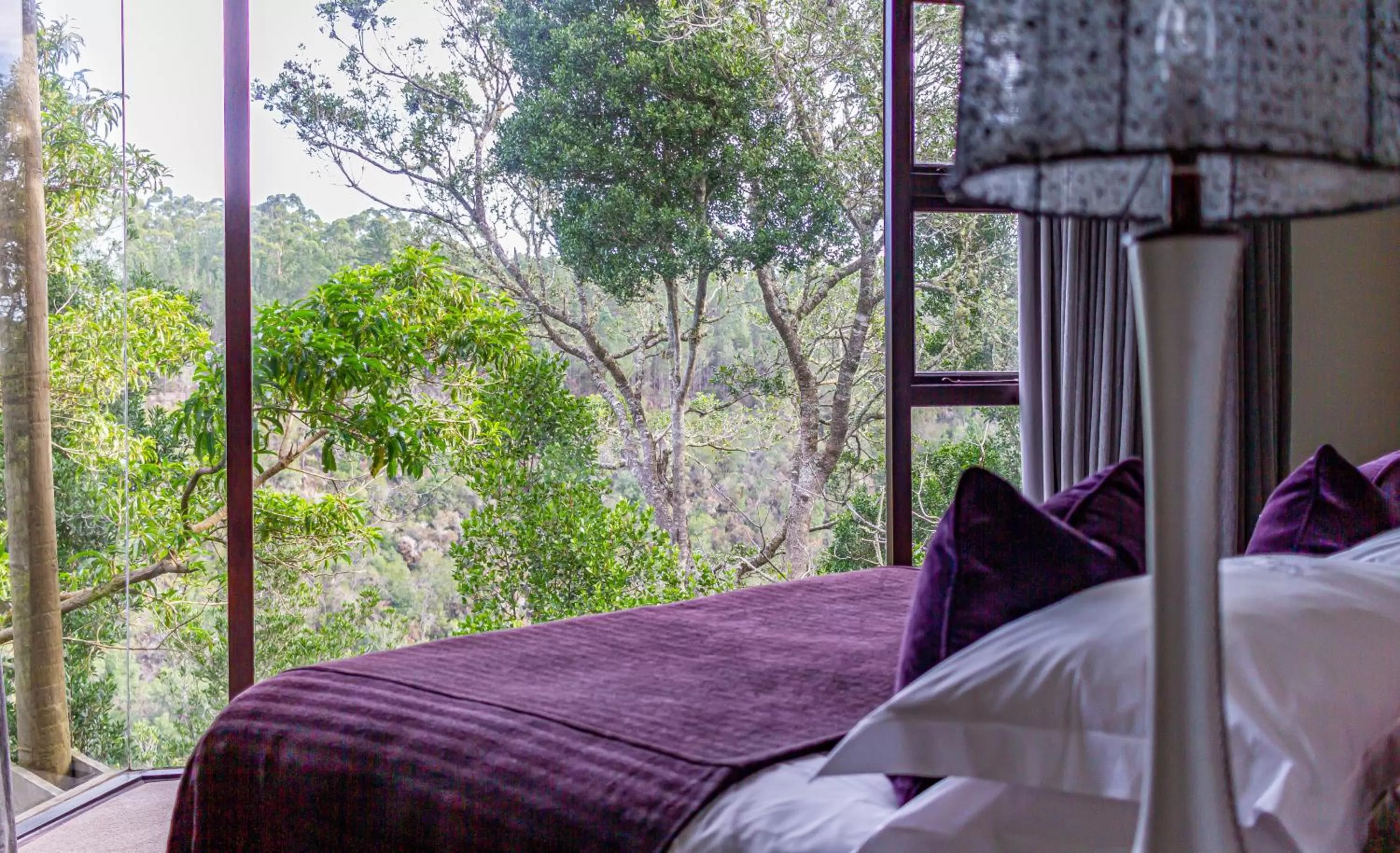 Bed in Tsala Treetop Lodge