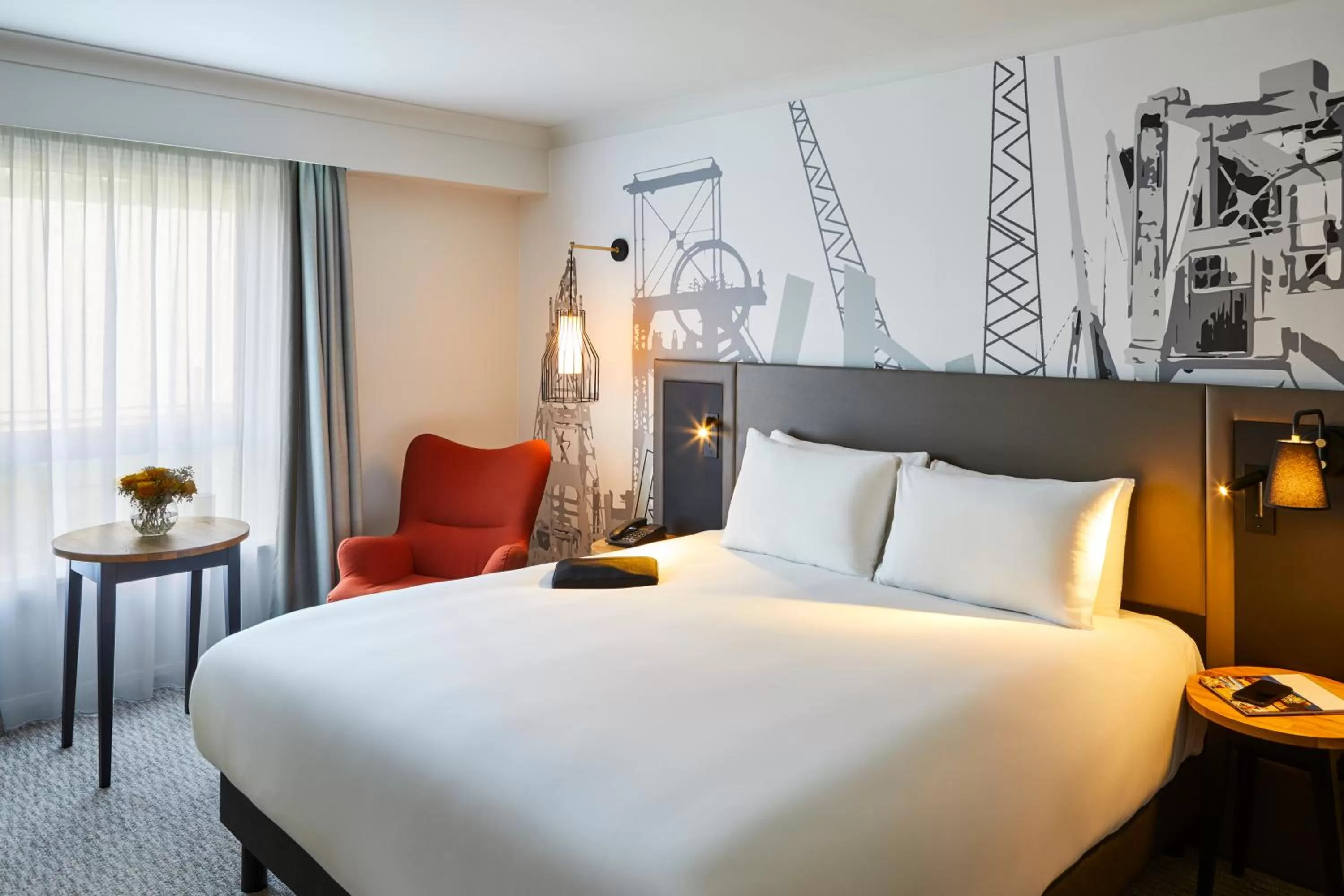 Bed in Mercure Cardiff North Hotel