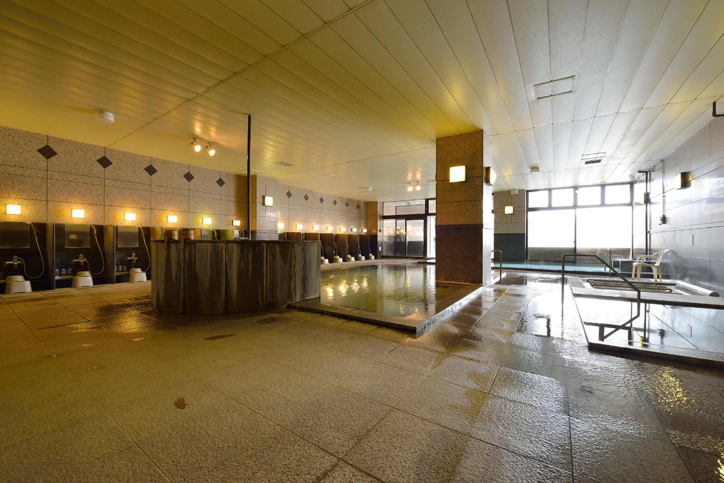 Hot Spring Bath in Higashikawa Asahidake Onsen Hotel Bear Monte