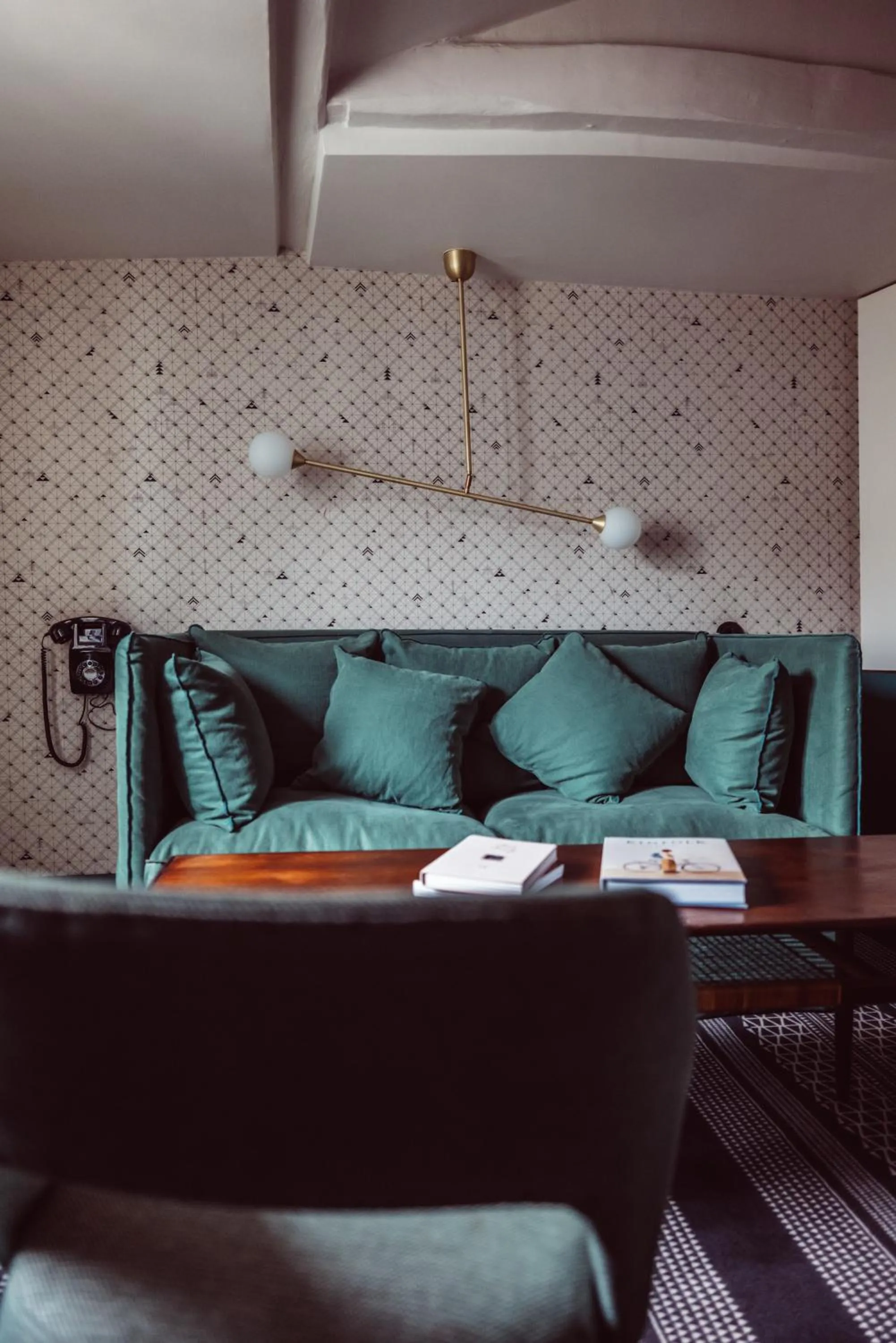 Seating area in Hotel Panache