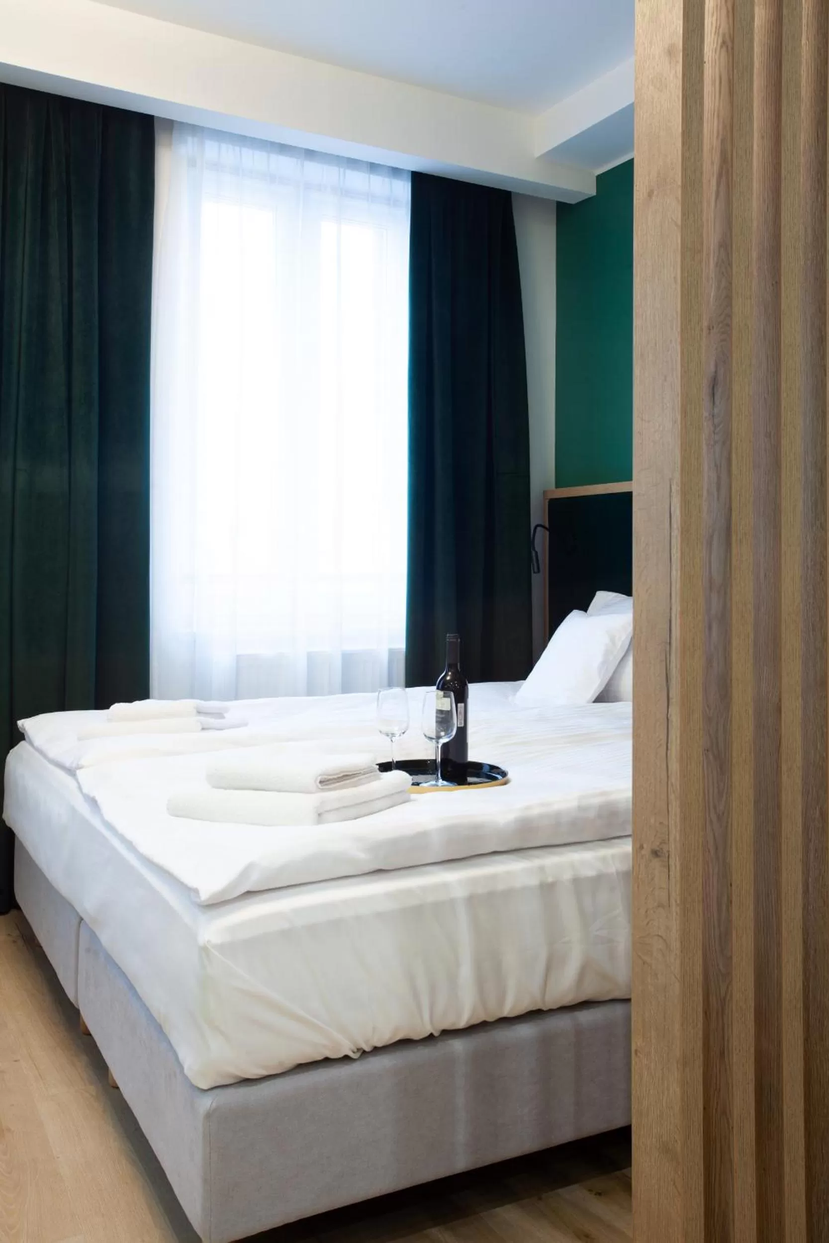 Bed in SQUARE APARTMENTS GDYNIA