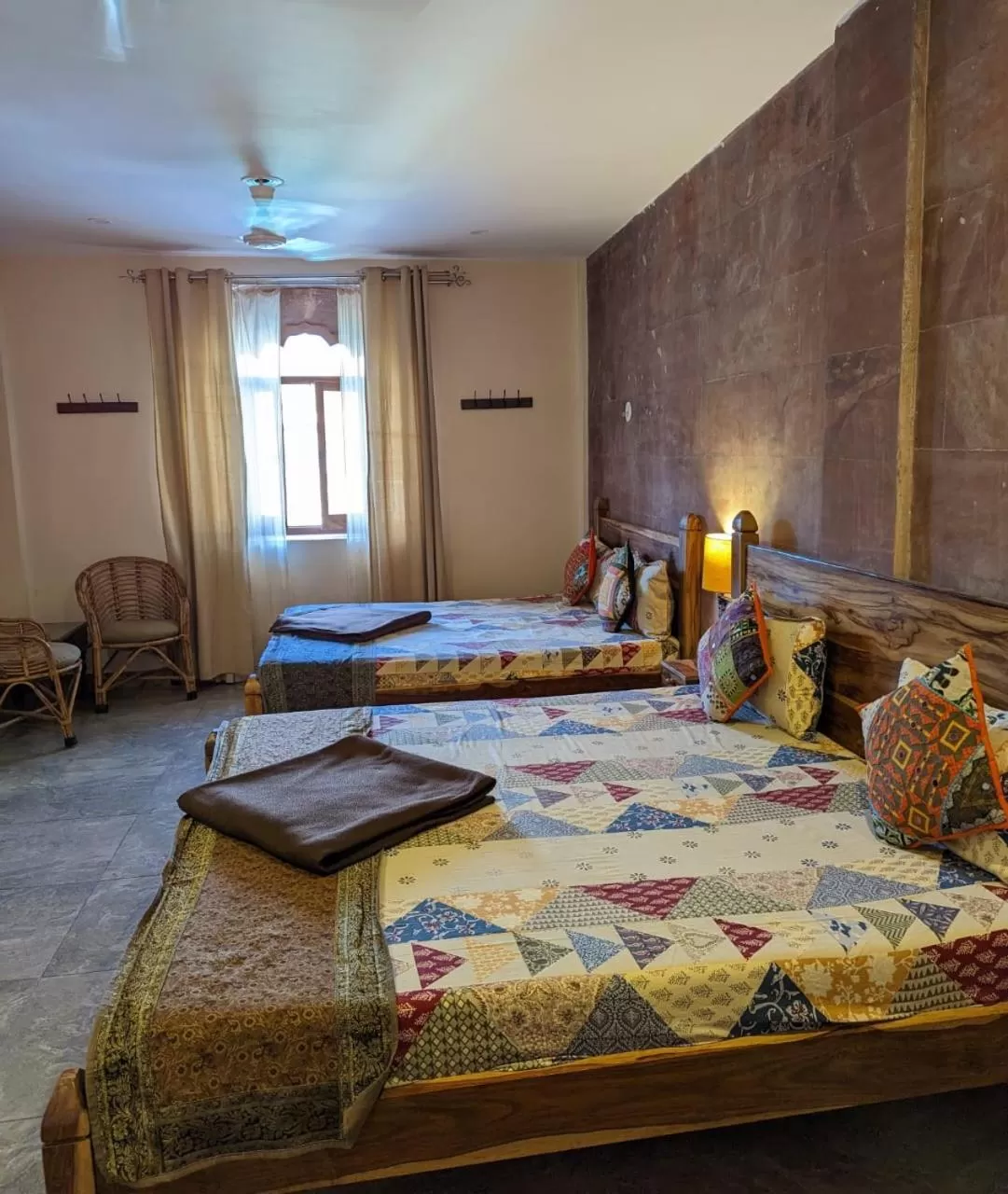 Bed in Corsican Haveli