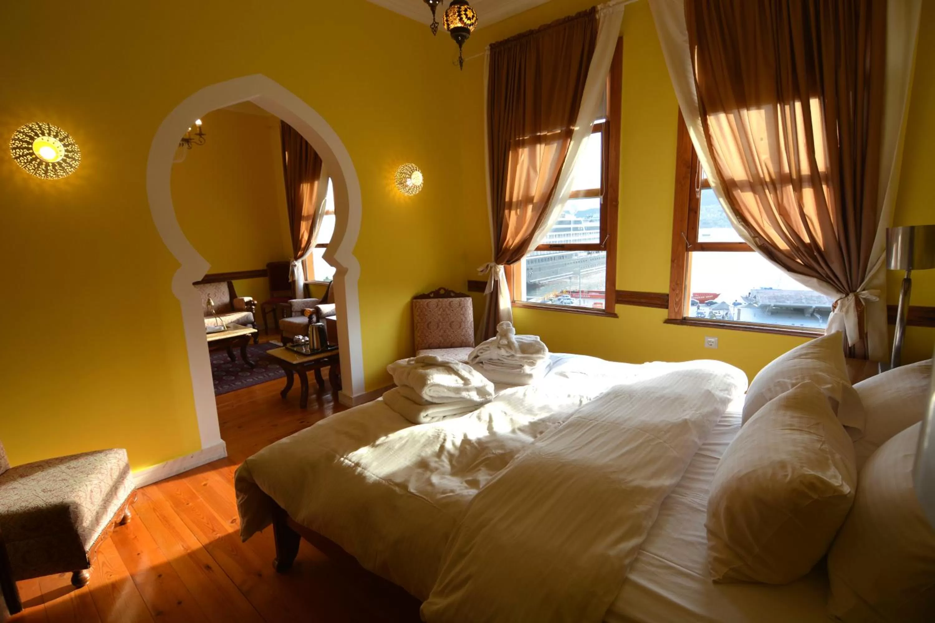 Bed in Amina Hanem Boutique Apartments
