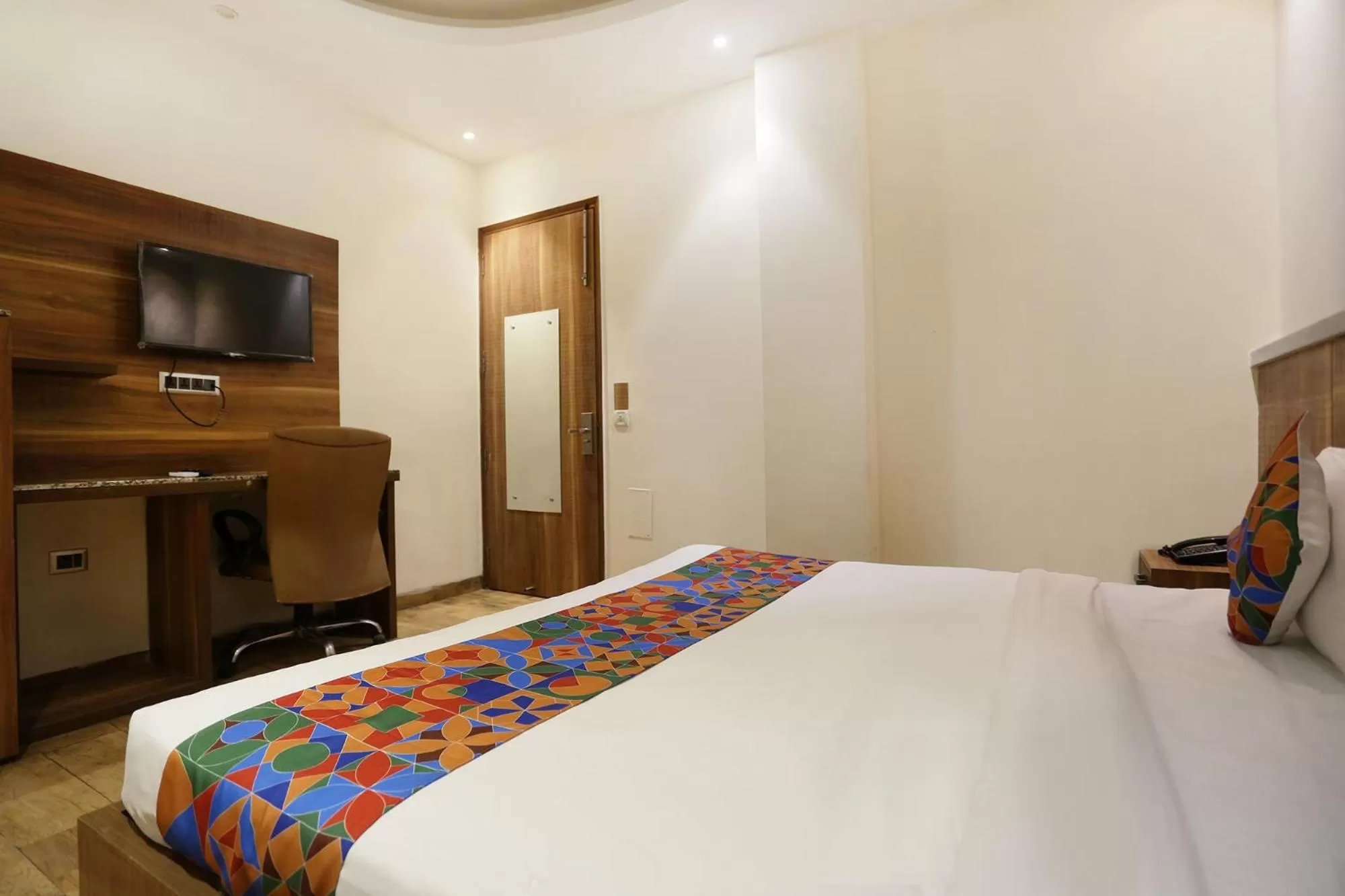 Bed in FabHotel Royal Touch Patel Nagar