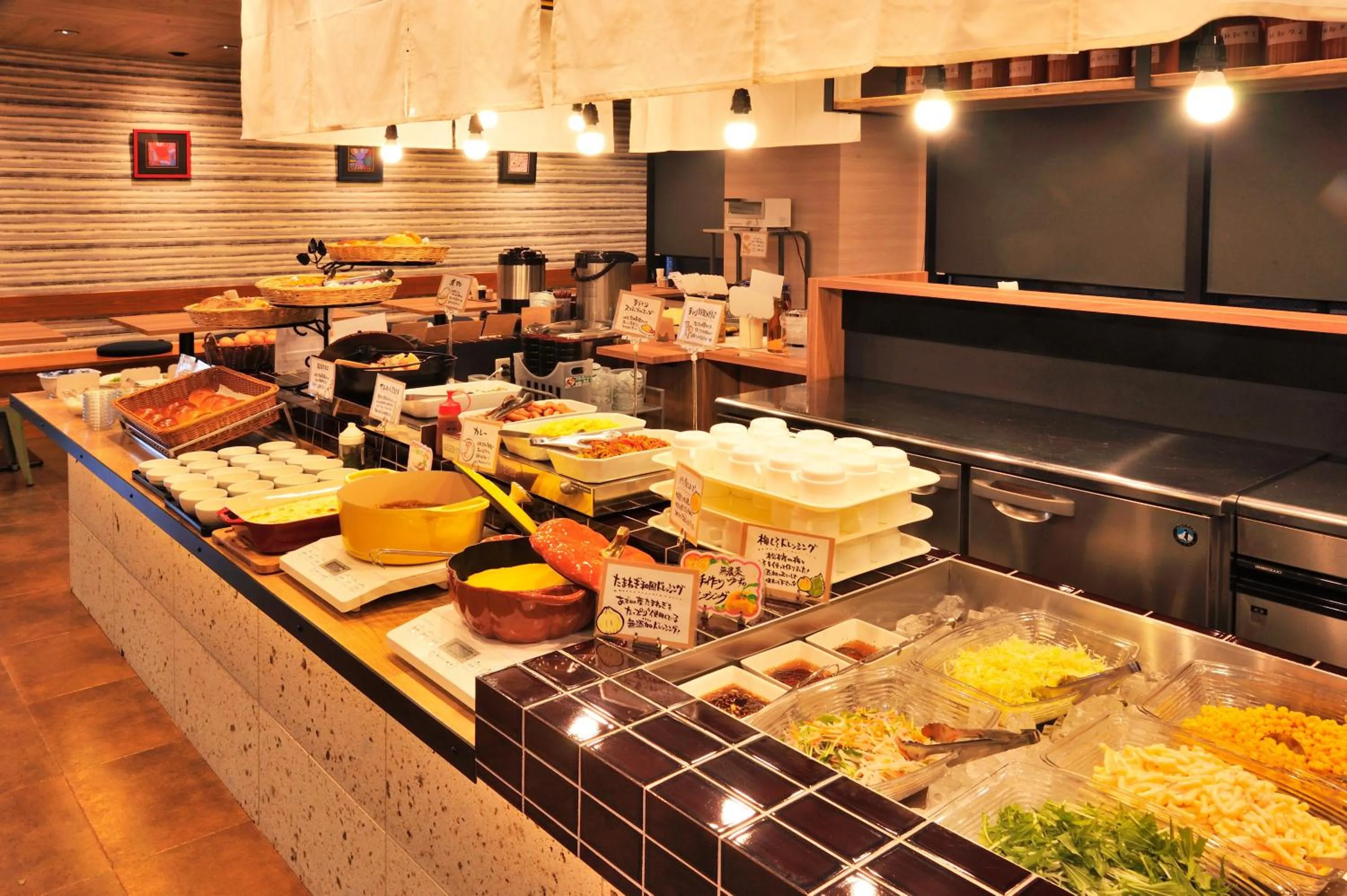 Buffet breakfast in Matsumoto Tourist Hotel