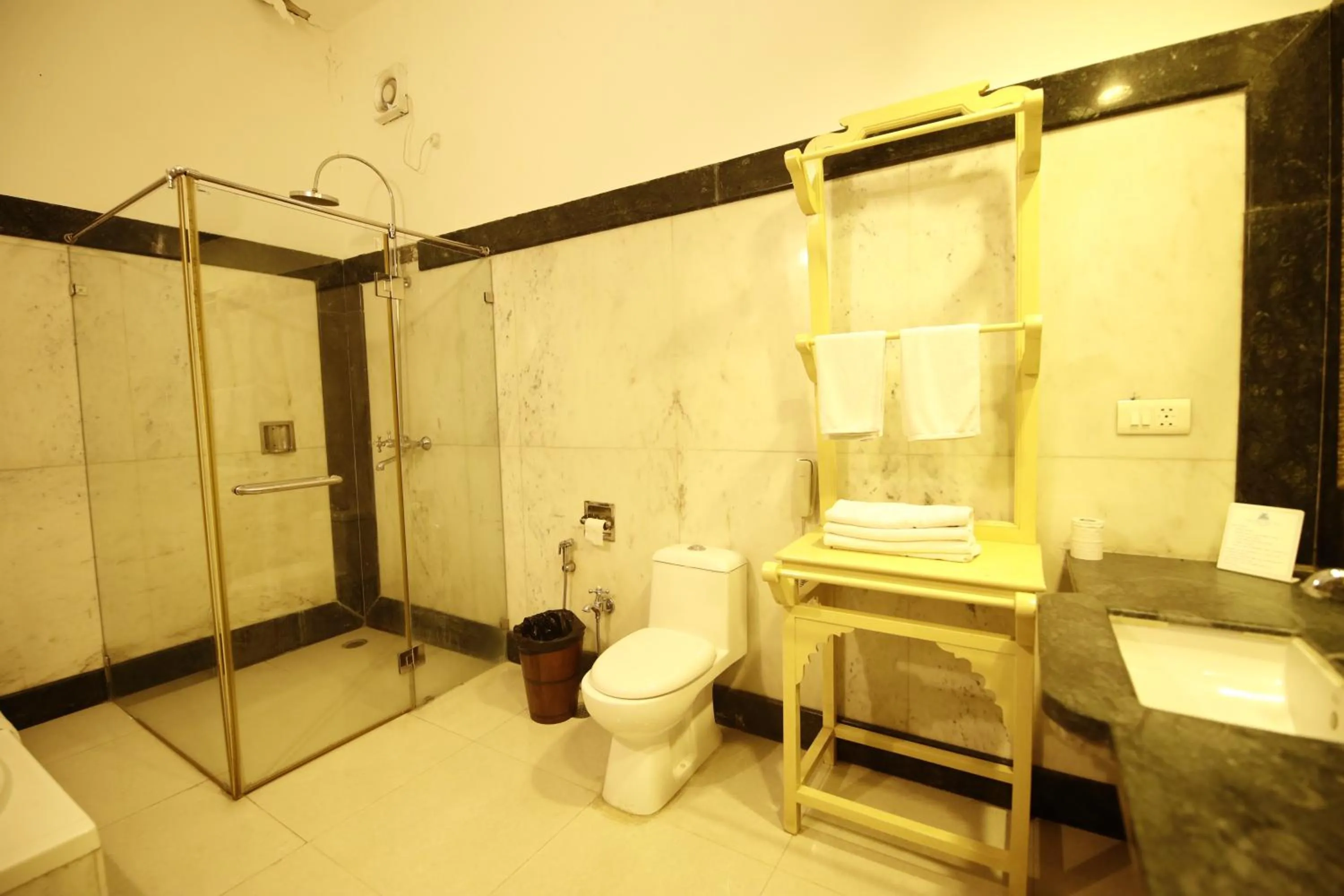 Shower in Hotel Narain Niwas Palace