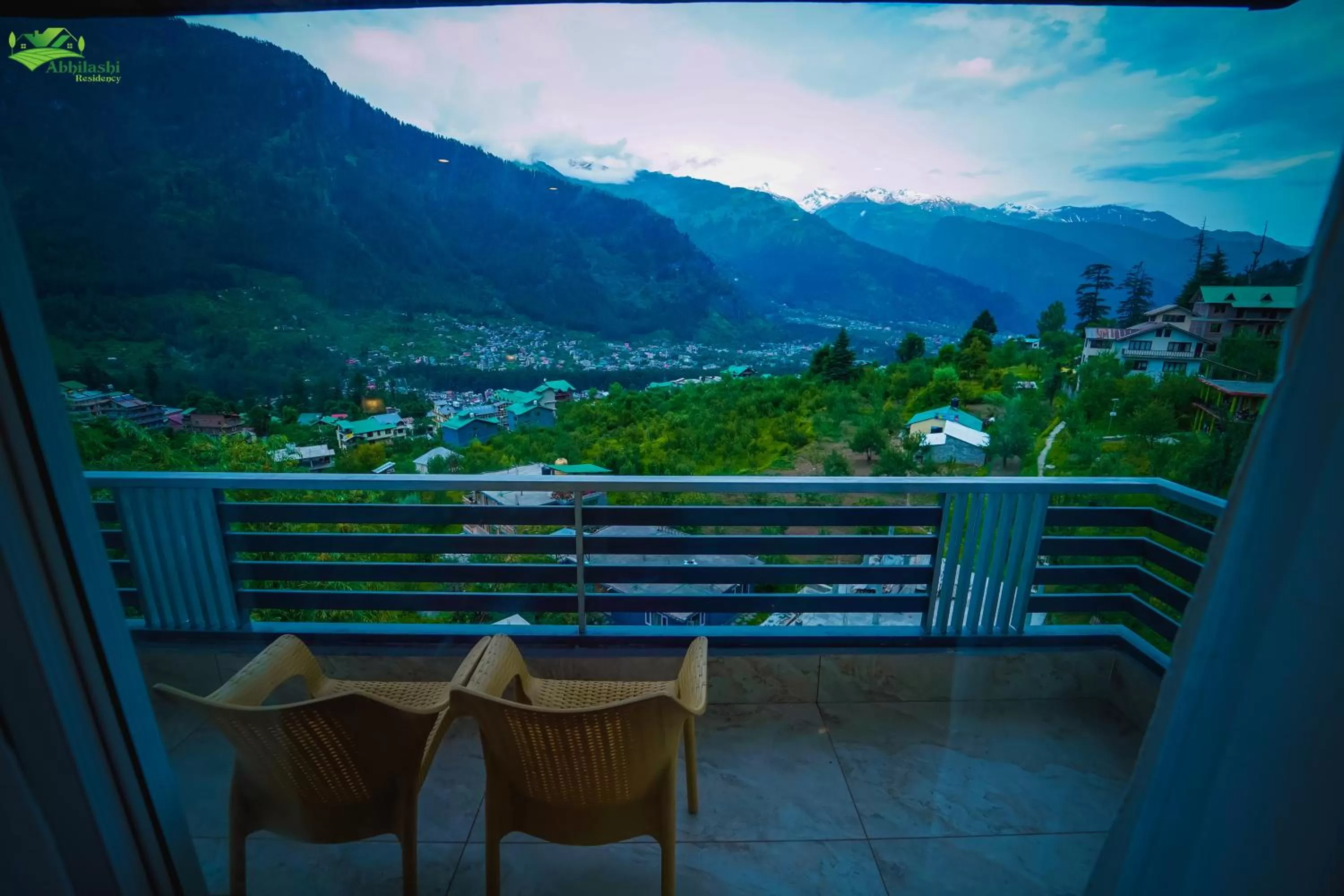 Balcony/Terrace in Abhilashi Residency & Spa - Centrally Heated & Air Cooled