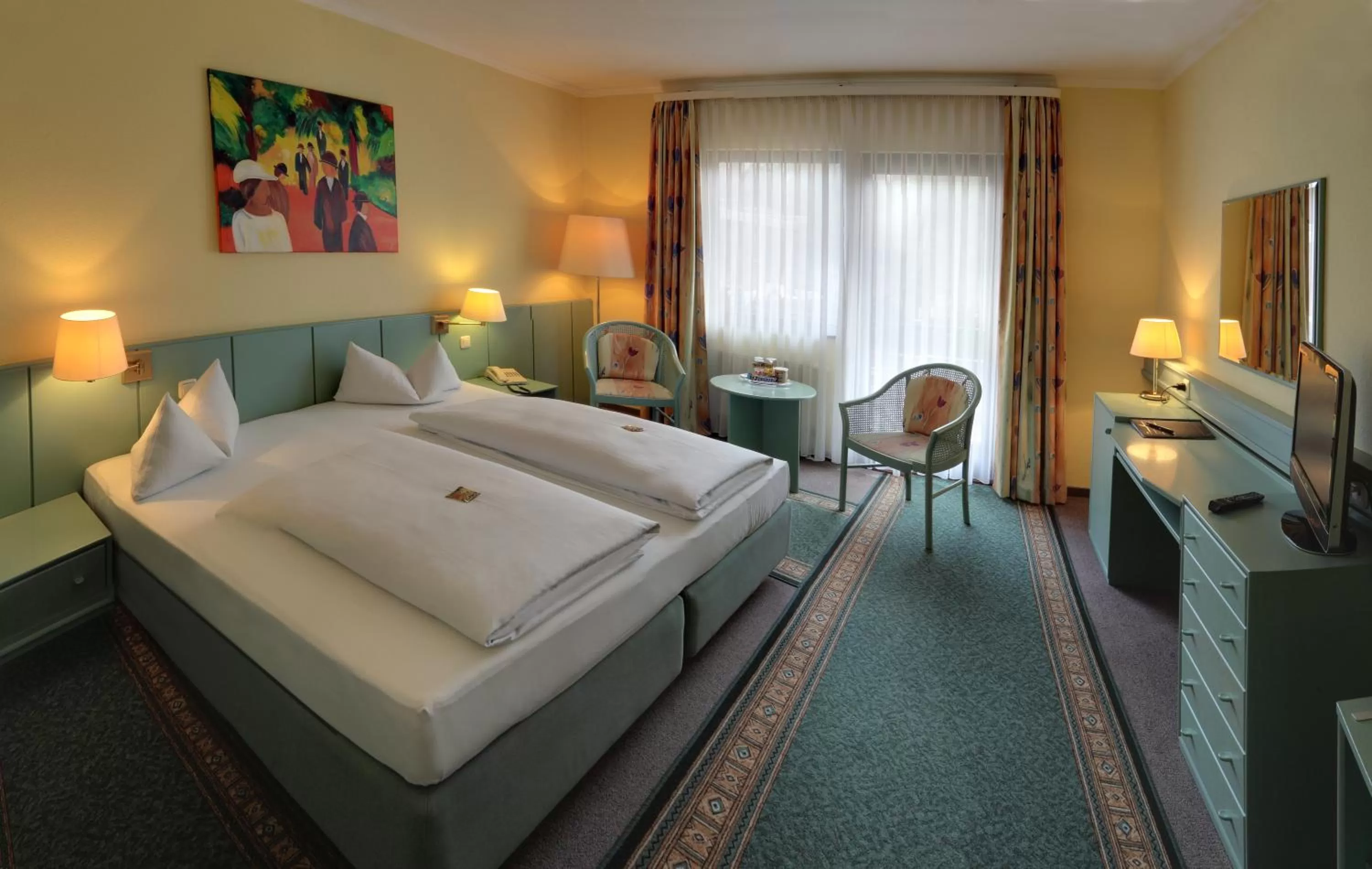 Bed in Hotel Forsthaus