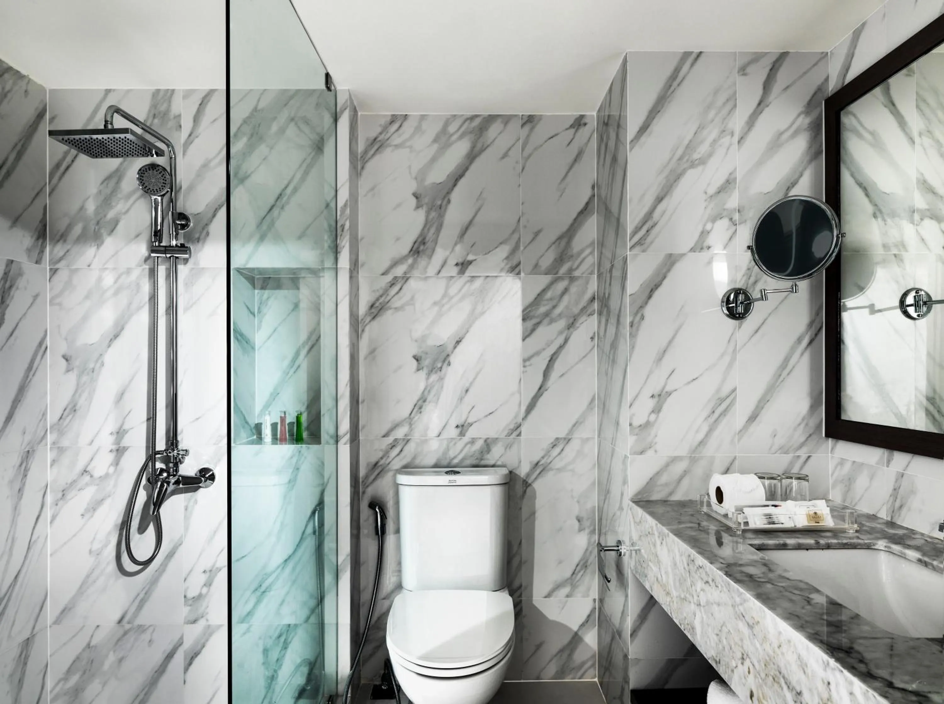 Shower in Chanalai Flora Resort, Kata Beach