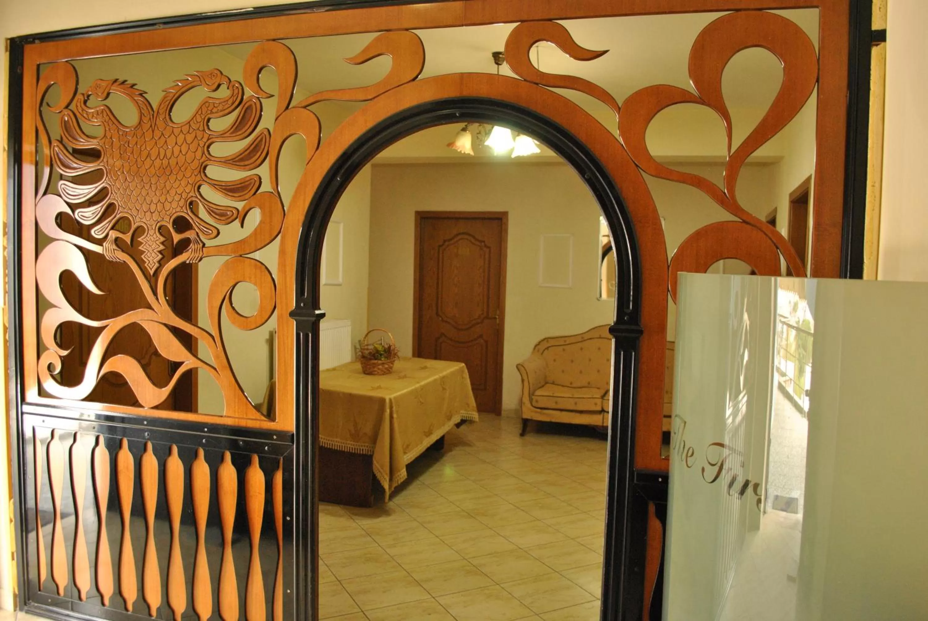 Property logo or sign, Bed in Hotel The First