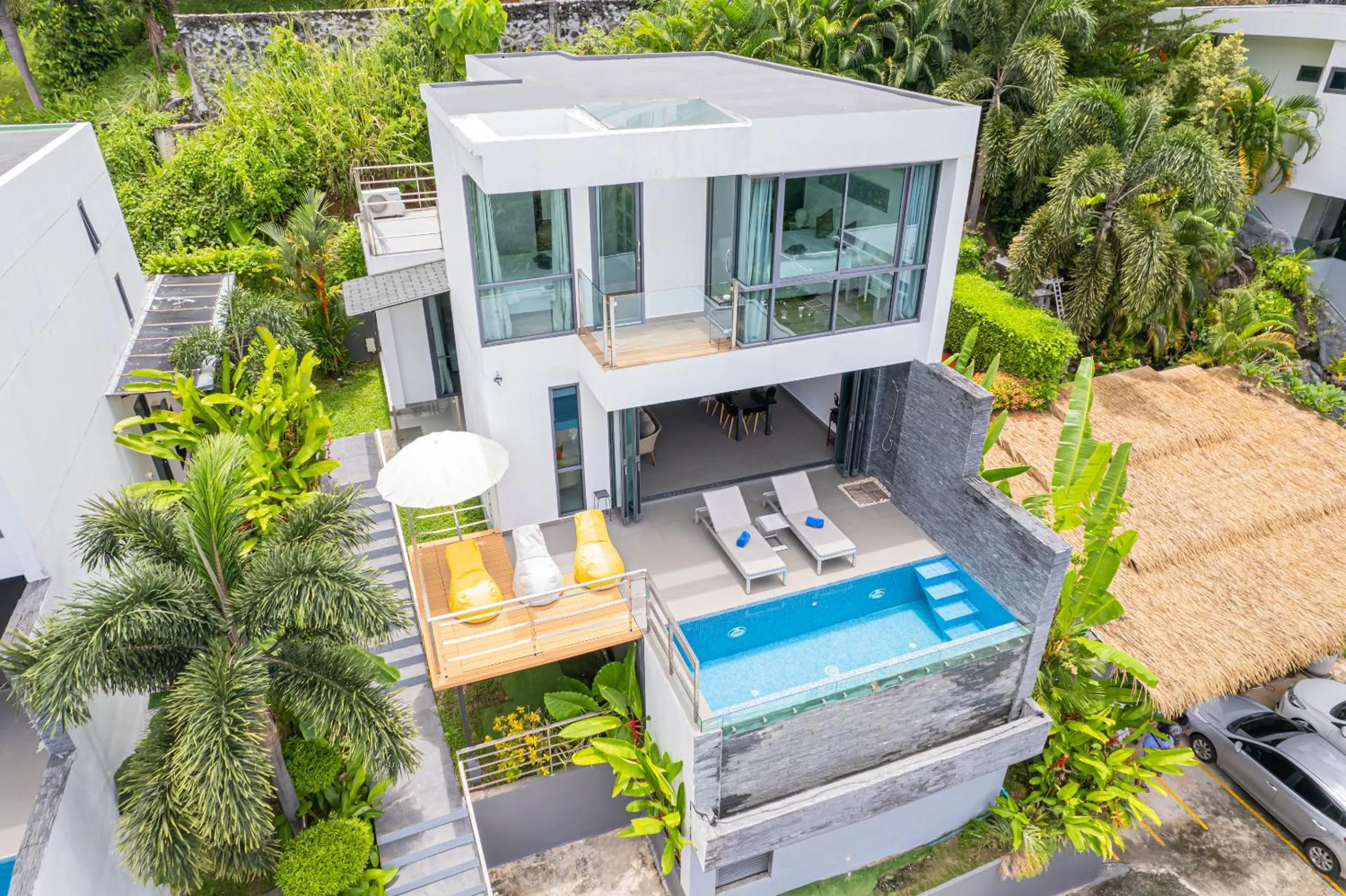 Bird's eye view in Baan Saint-Tropez Seaview Villas Kata Beach
