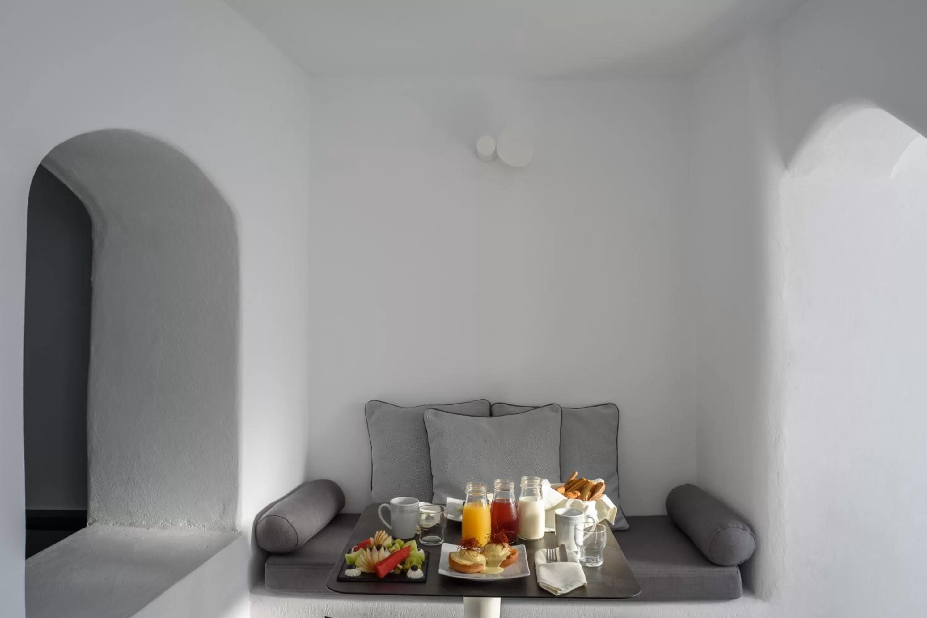 Food close-up in Nefeles Luxury Suites