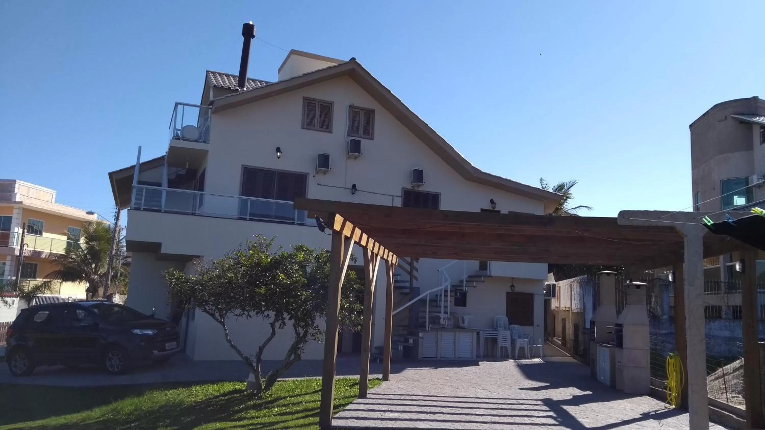 BBQ facilities in Casa da Marilú