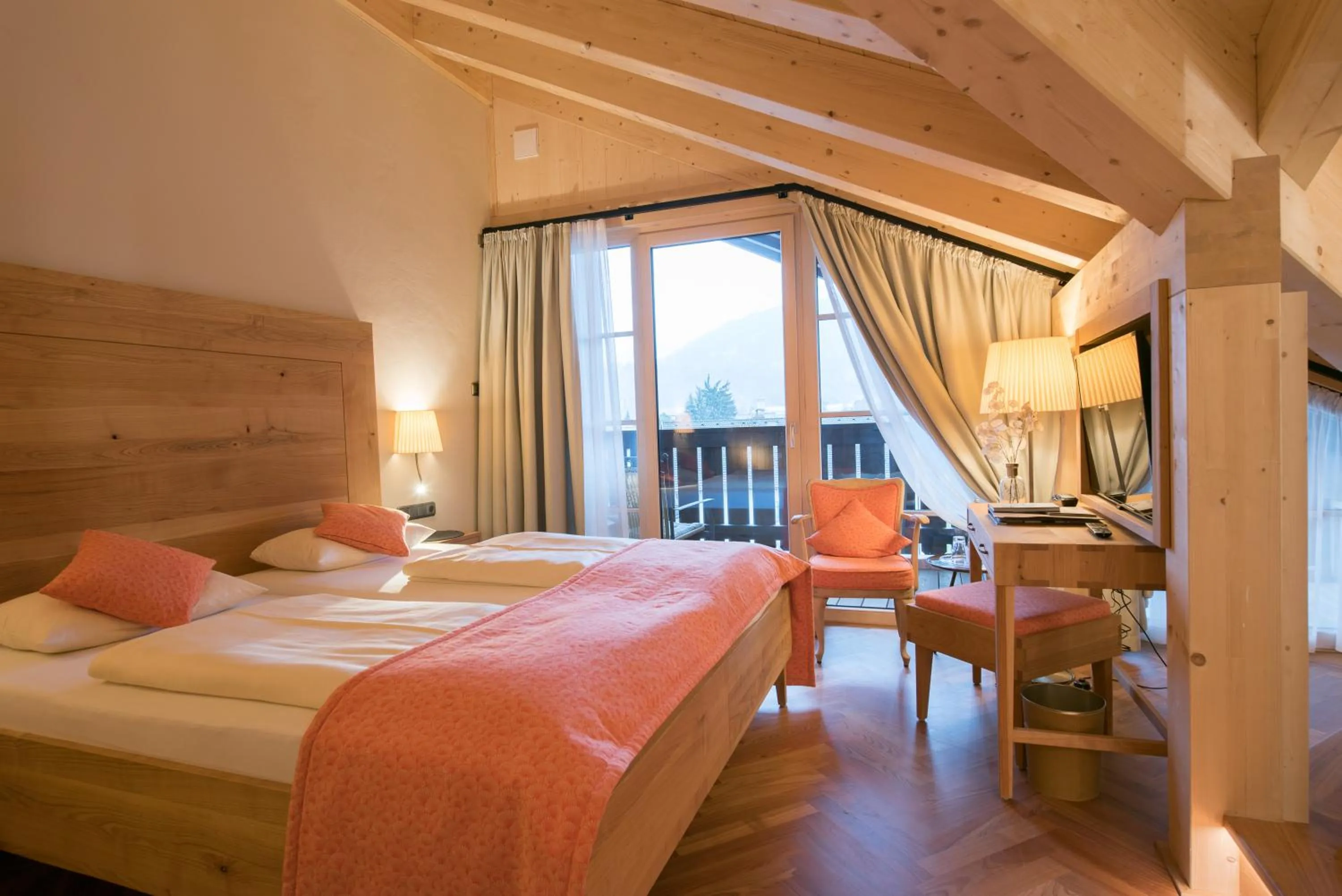 Photo of the whole room, Bed in Biohotel Garmischer Hof