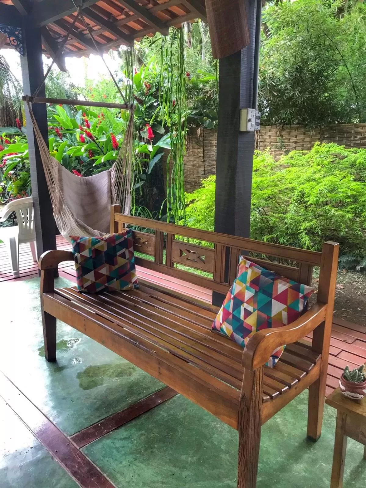 BBQ facilities in Pousada Canto Bella Terra