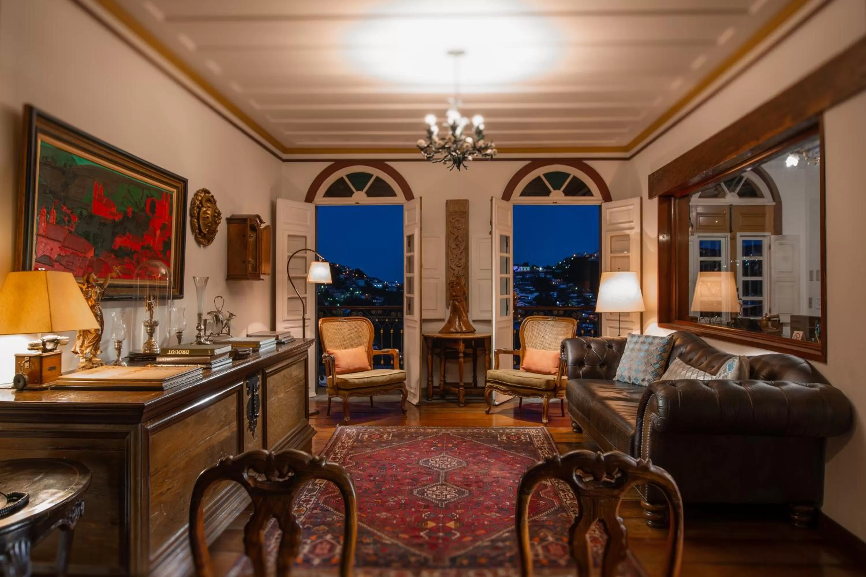 Living room in Pousada do Mondego