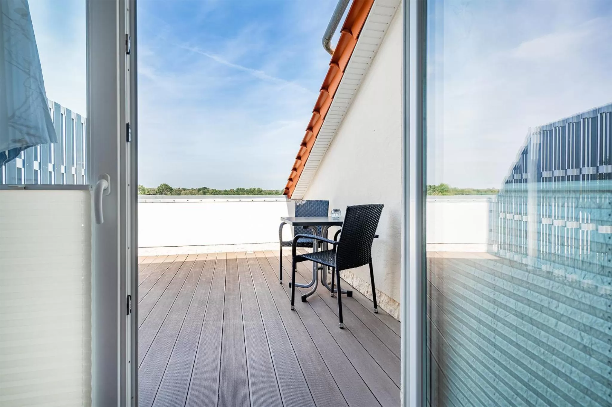 Balcony/Terrace in Villa Moorstern am Badesee Tannenhausen