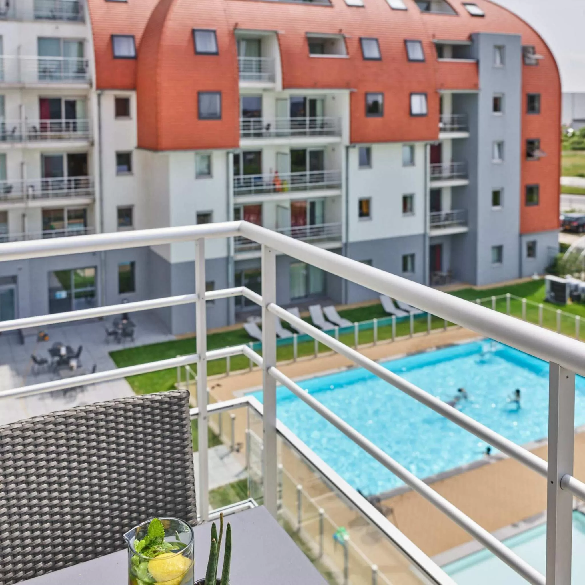 Balcony/Terrace in Holiday Suites Zeebrugge