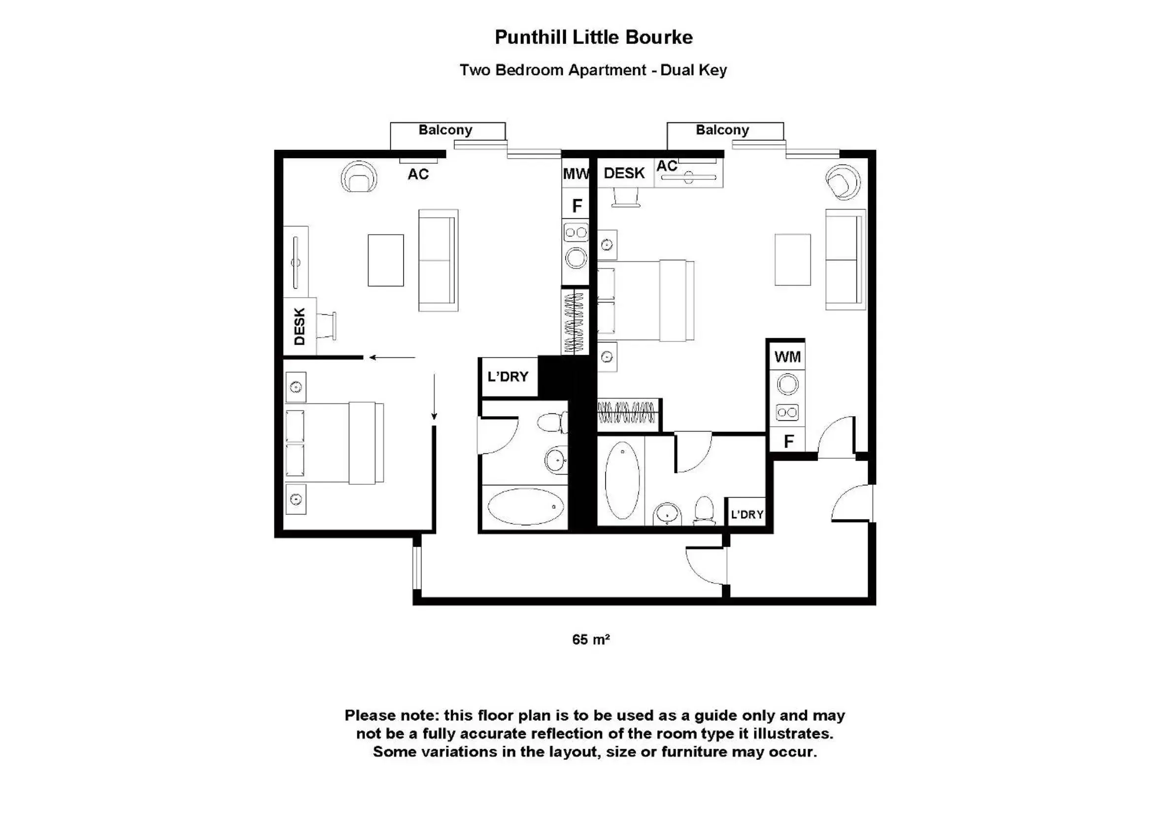 Two Bedroom Apartment - Adjoining in Punthill Apartment Hotel - Little Bourke Two Bedroom Apartment - Adjoining in Punthill Apartment Hotel - Little Bourke