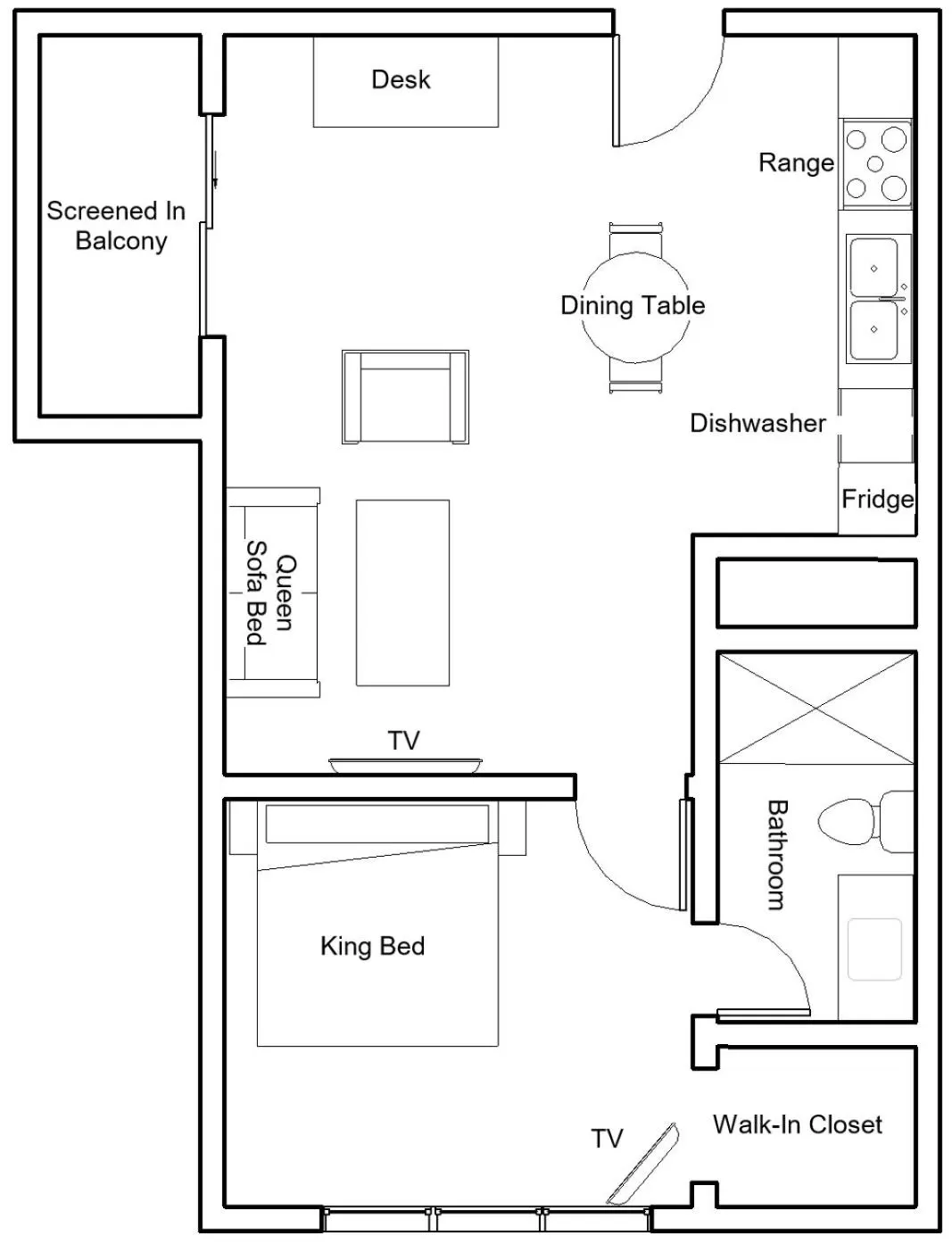 Floor plan in Wiggins Pass Chalet