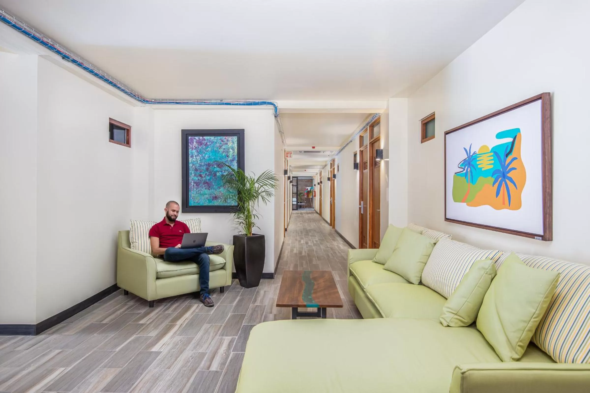 Living room, Seating Area in Joint Coworking Hotel
