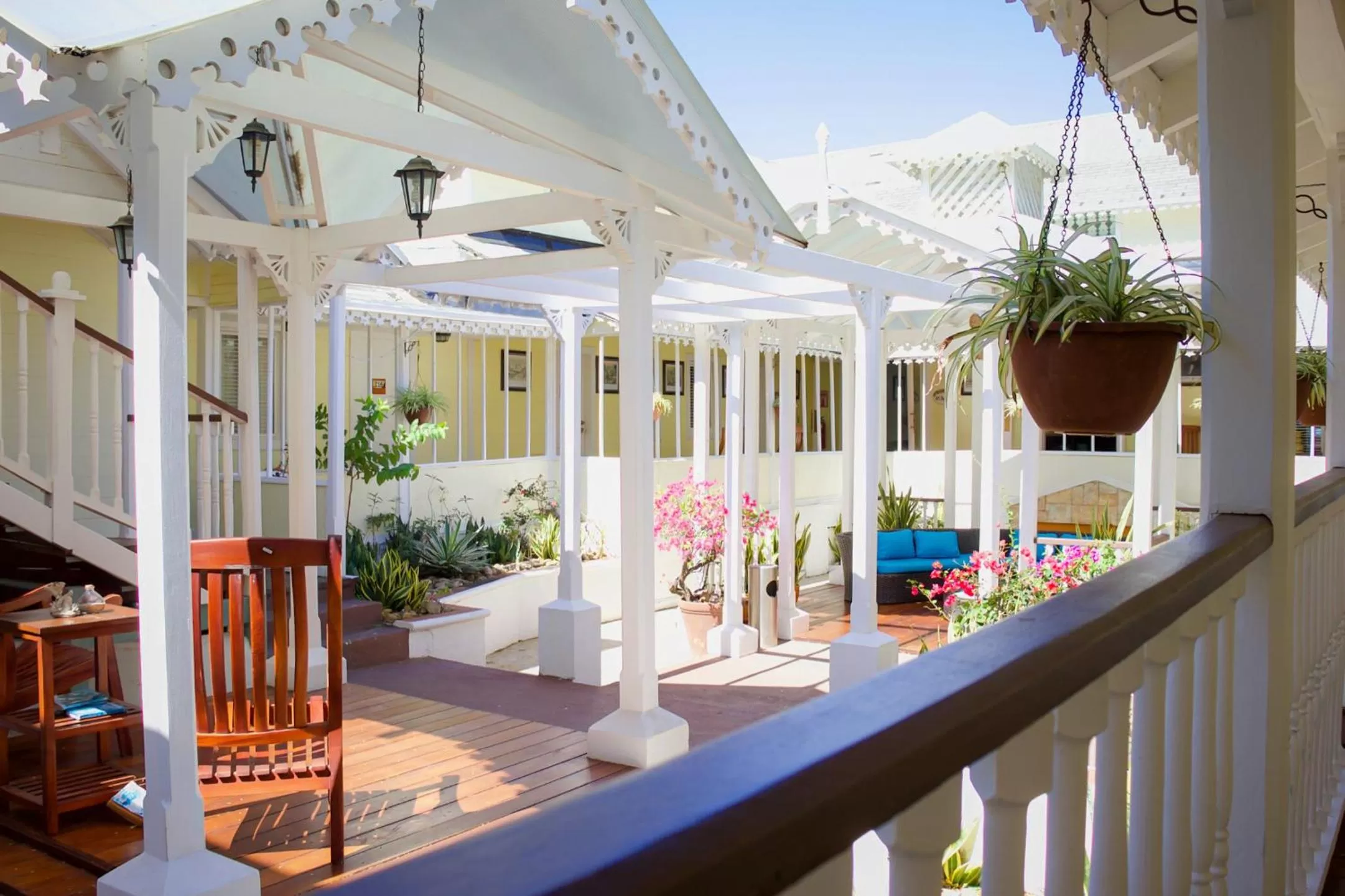 Patio in Hotel Victoriano