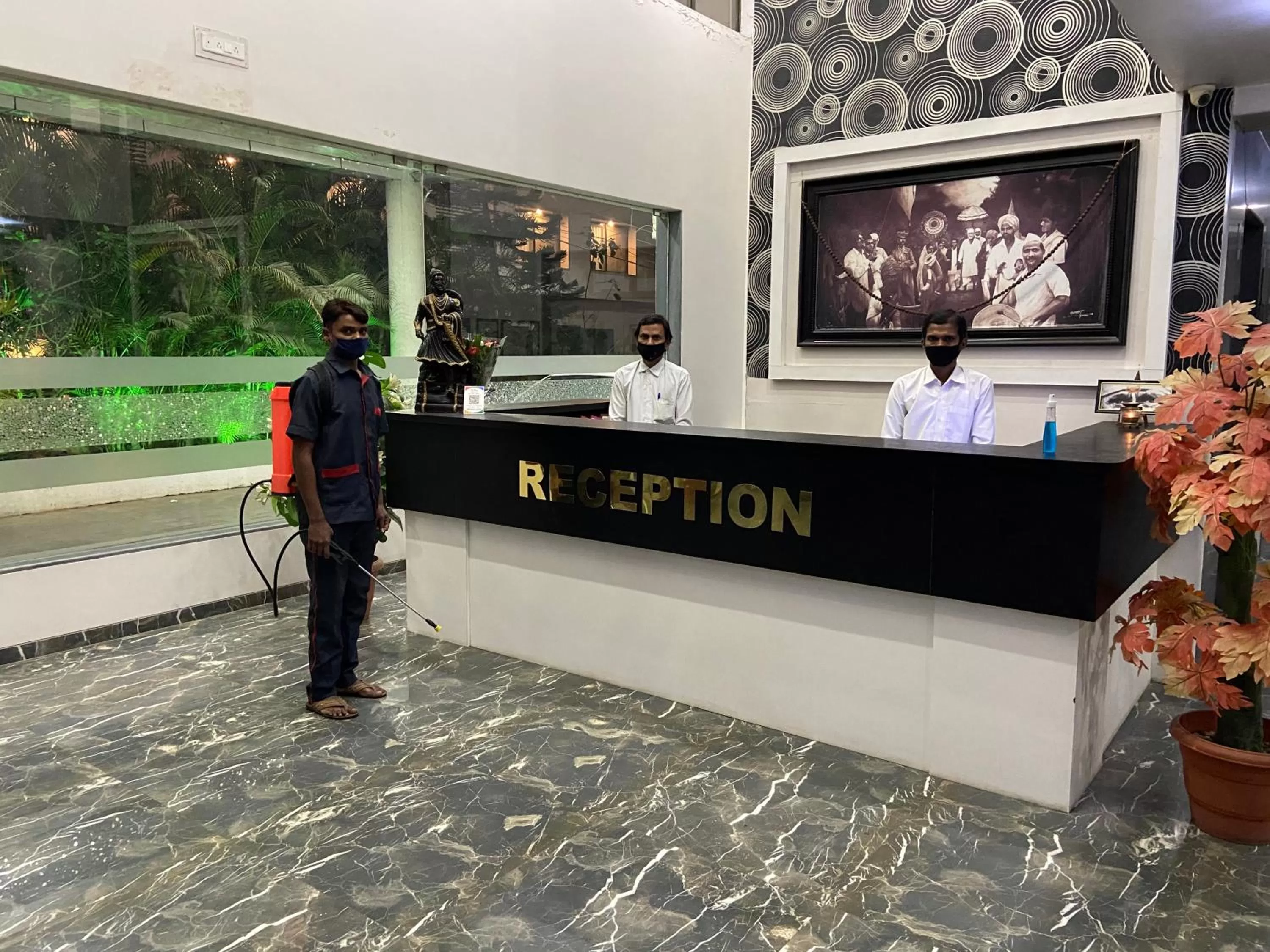 Lobby or reception in Hotel Sai Bansi