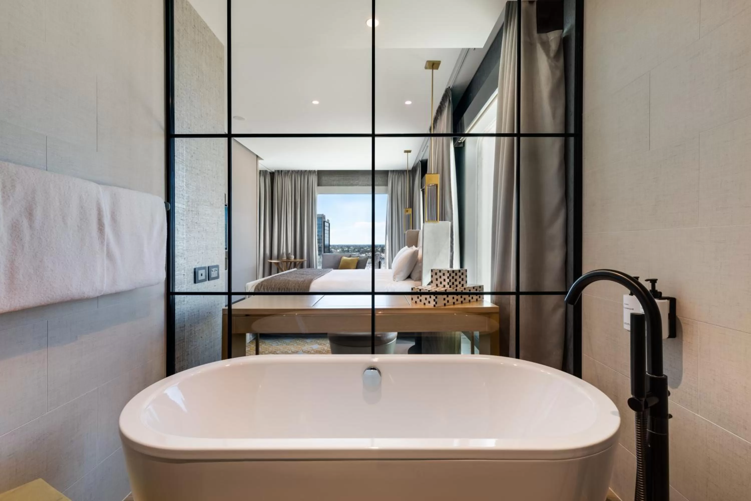 Bathroom, Bed in InterContinental Perth City Centre by IHG