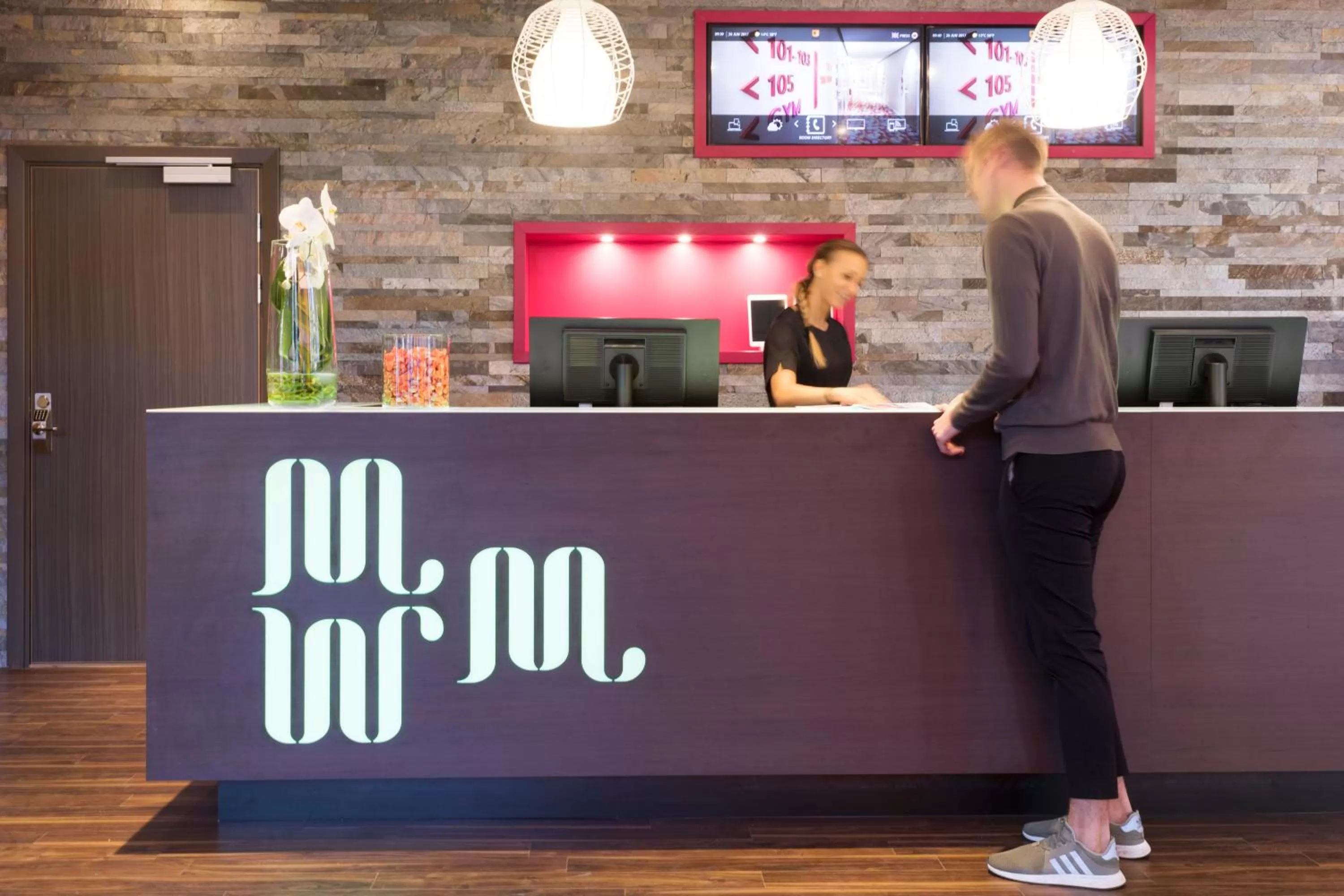 People in Motel L Stockholm Älvsjö