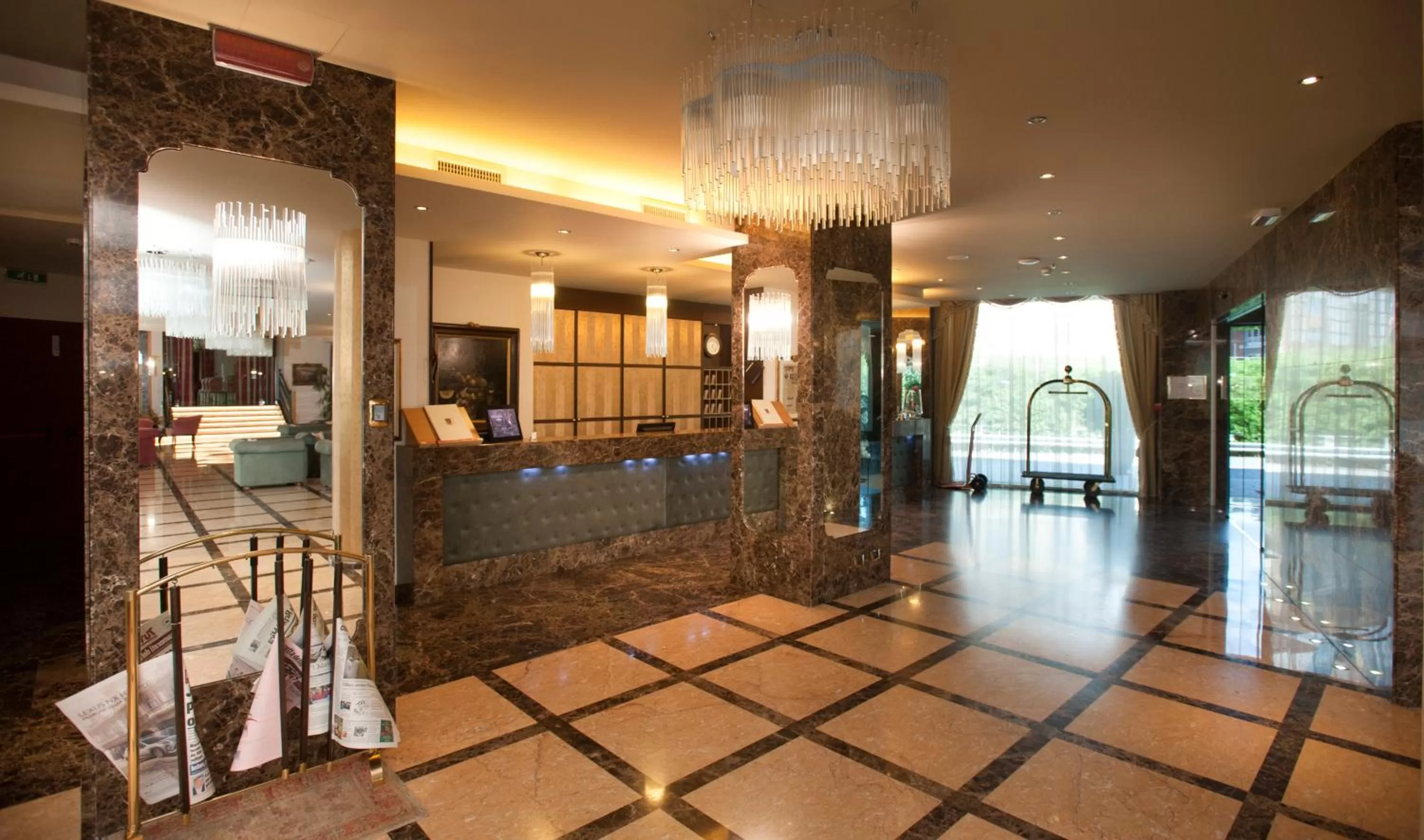 Lobby or reception in Hotel Calissano