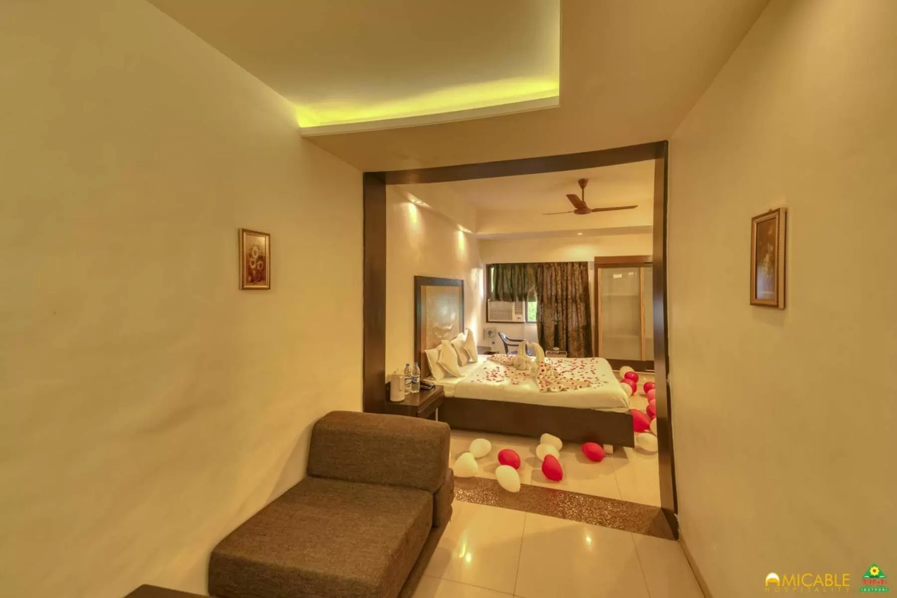 Bed in Hotel Ashwin Igatpuri, Pure Veg & Jain Food