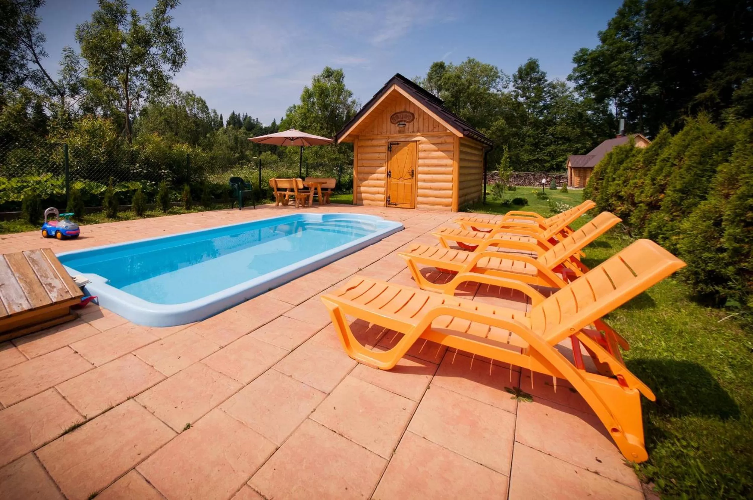 Swimming pool in Wynajem Pokoi ,,Góry Tatry Wypoczynek "Paweł Kuczyński