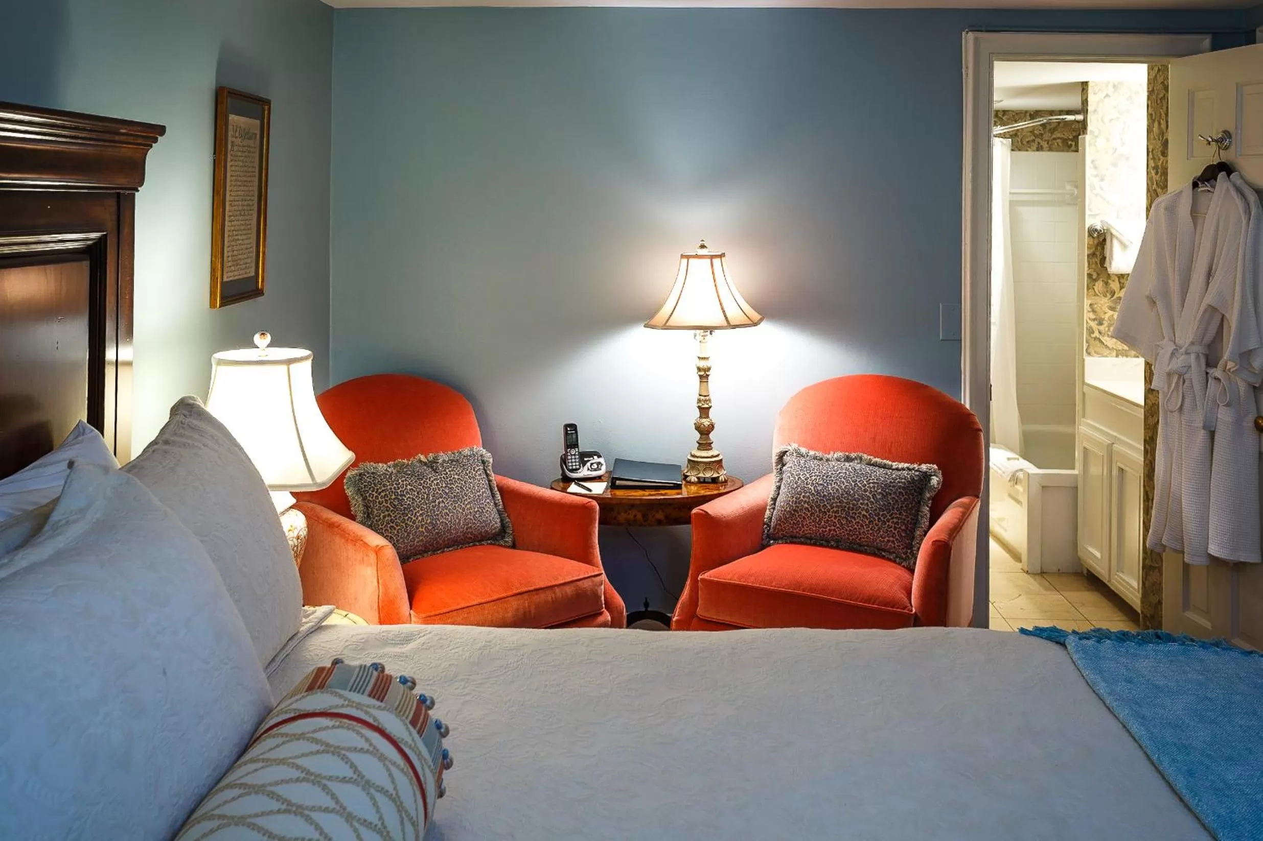 Bed in Eliza Thompson House, Historic Inns of Savannah Collection