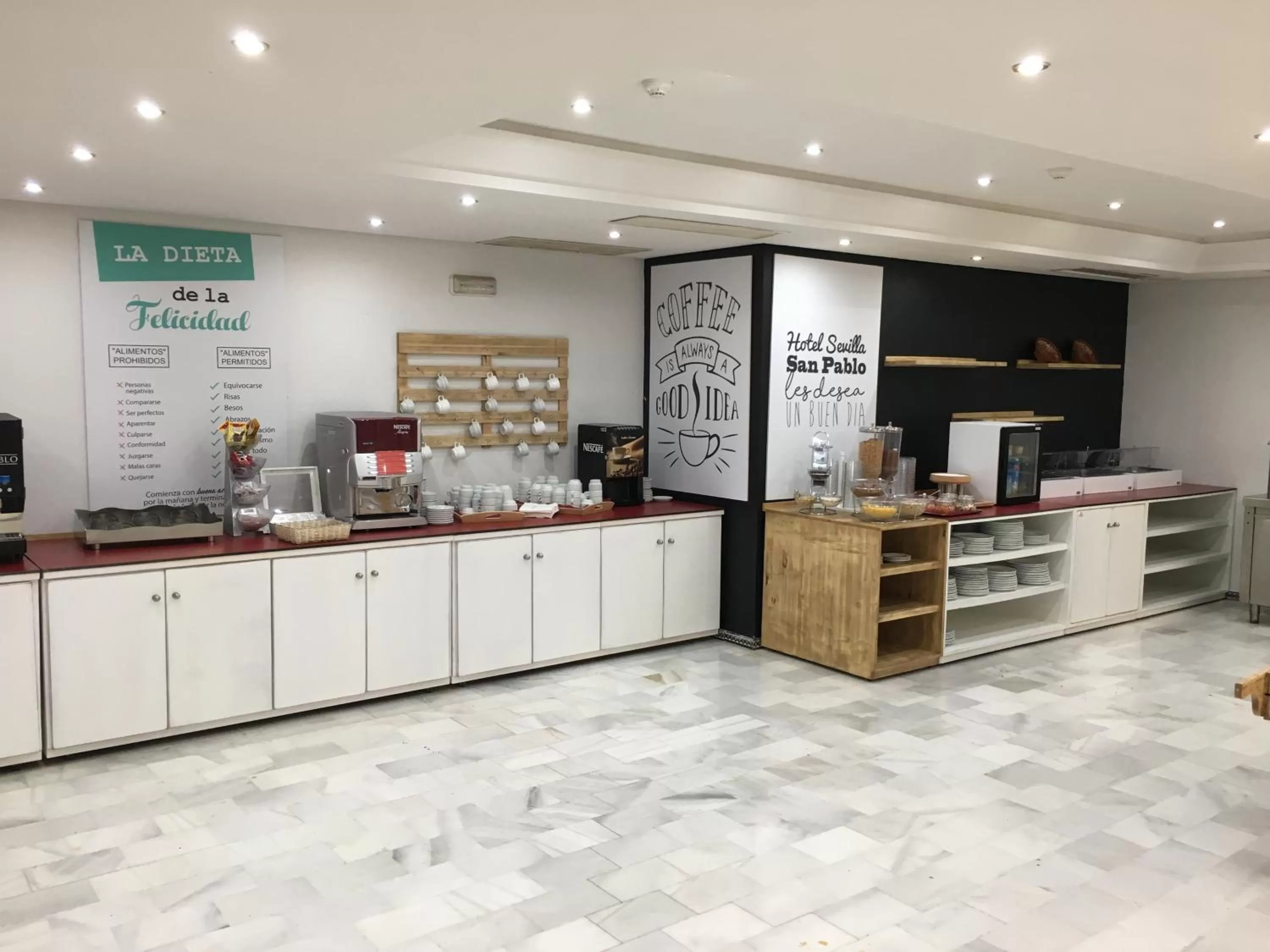 Buffet breakfast in Hotel San Pablo Sevilla