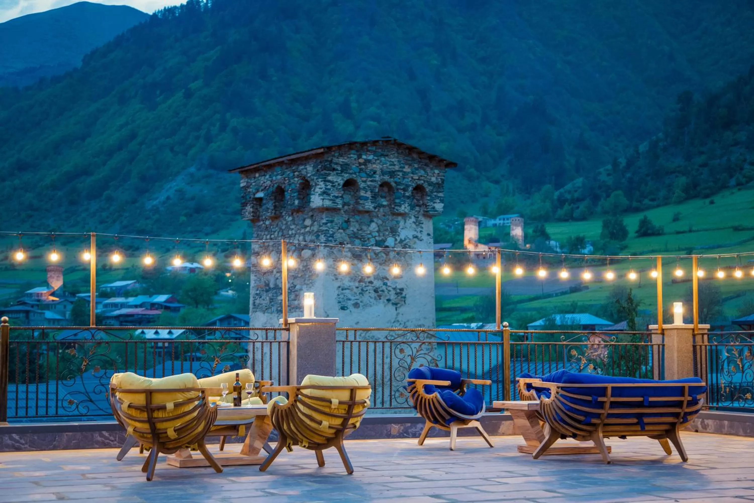 Balcony/Terrace in Hotel Mestia Inn