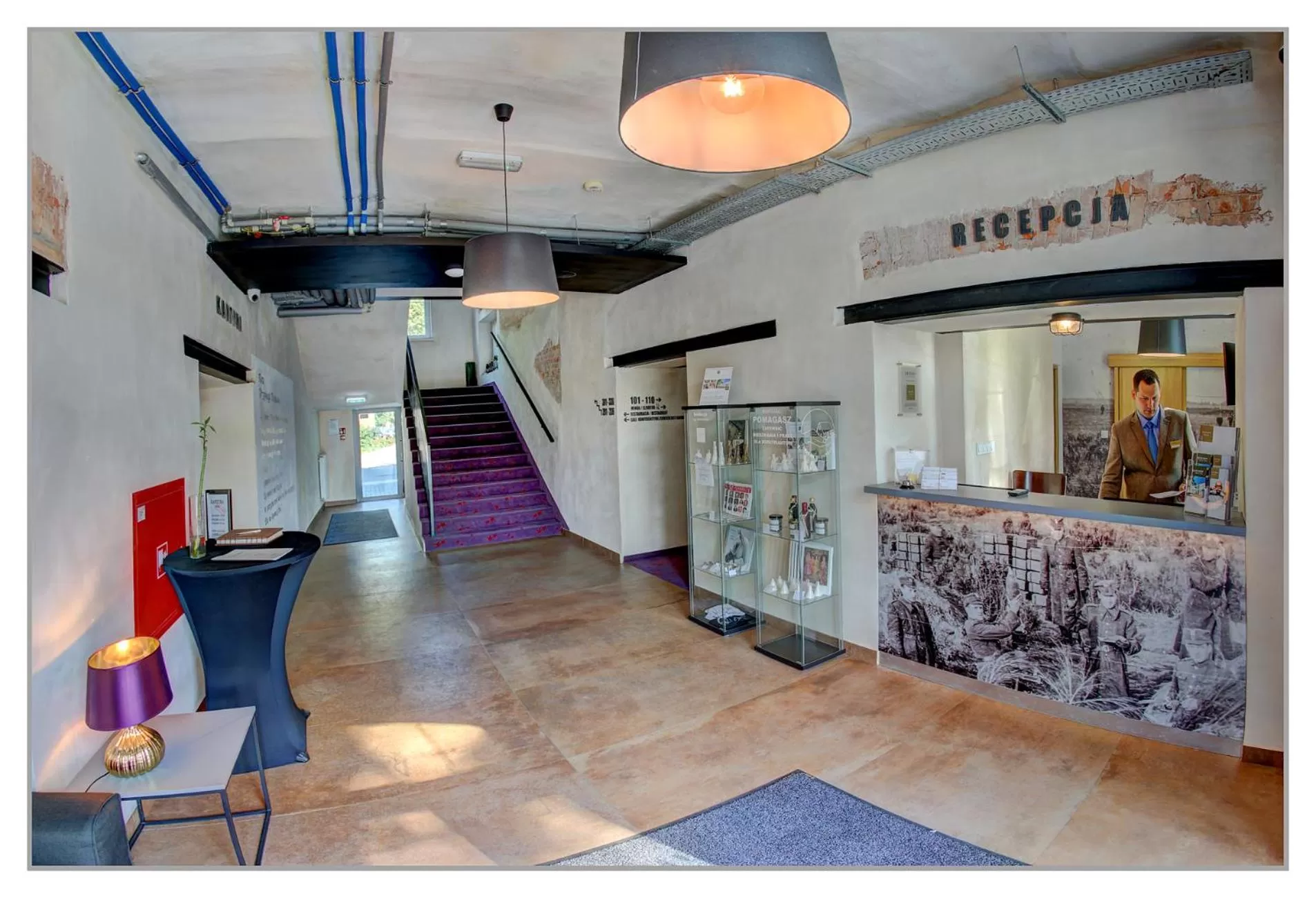 Lobby or reception in Koszary Arche Hotel