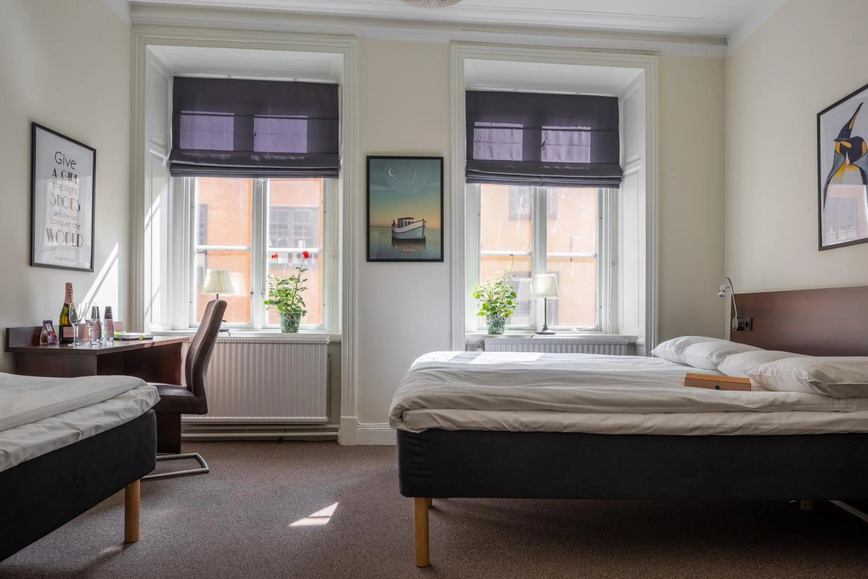 Bed in Castle House Inn