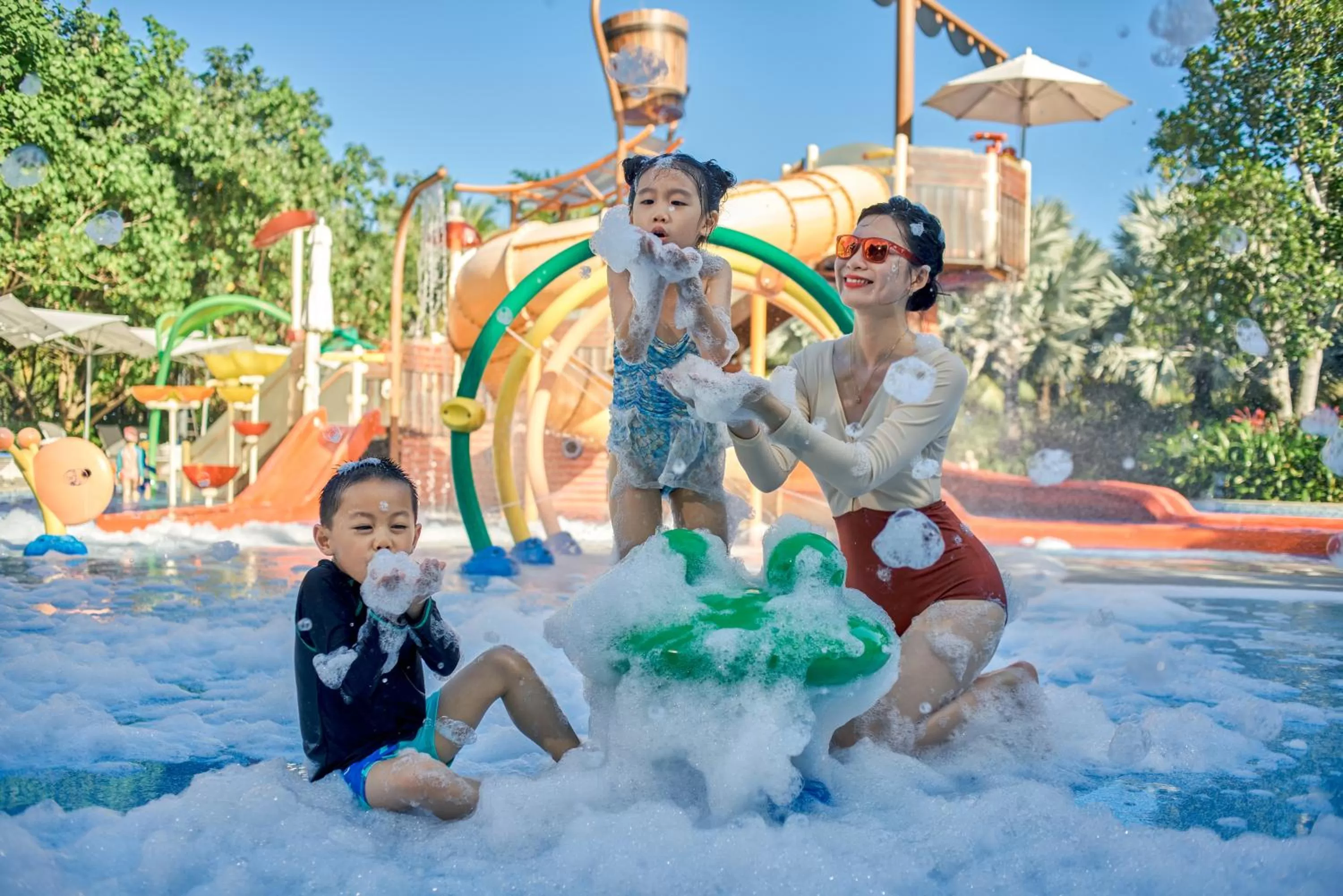 Aqua park in Crowne Plaza Sanya Haitang Bay Resort by IHG
