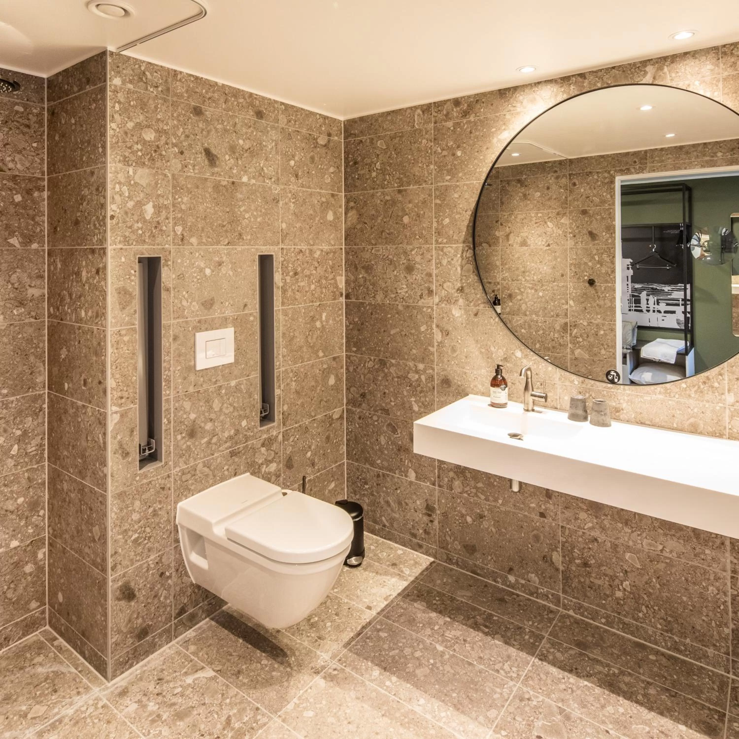 Bathroom in Comwell Copenhagen Portside Dolce by Wyndham