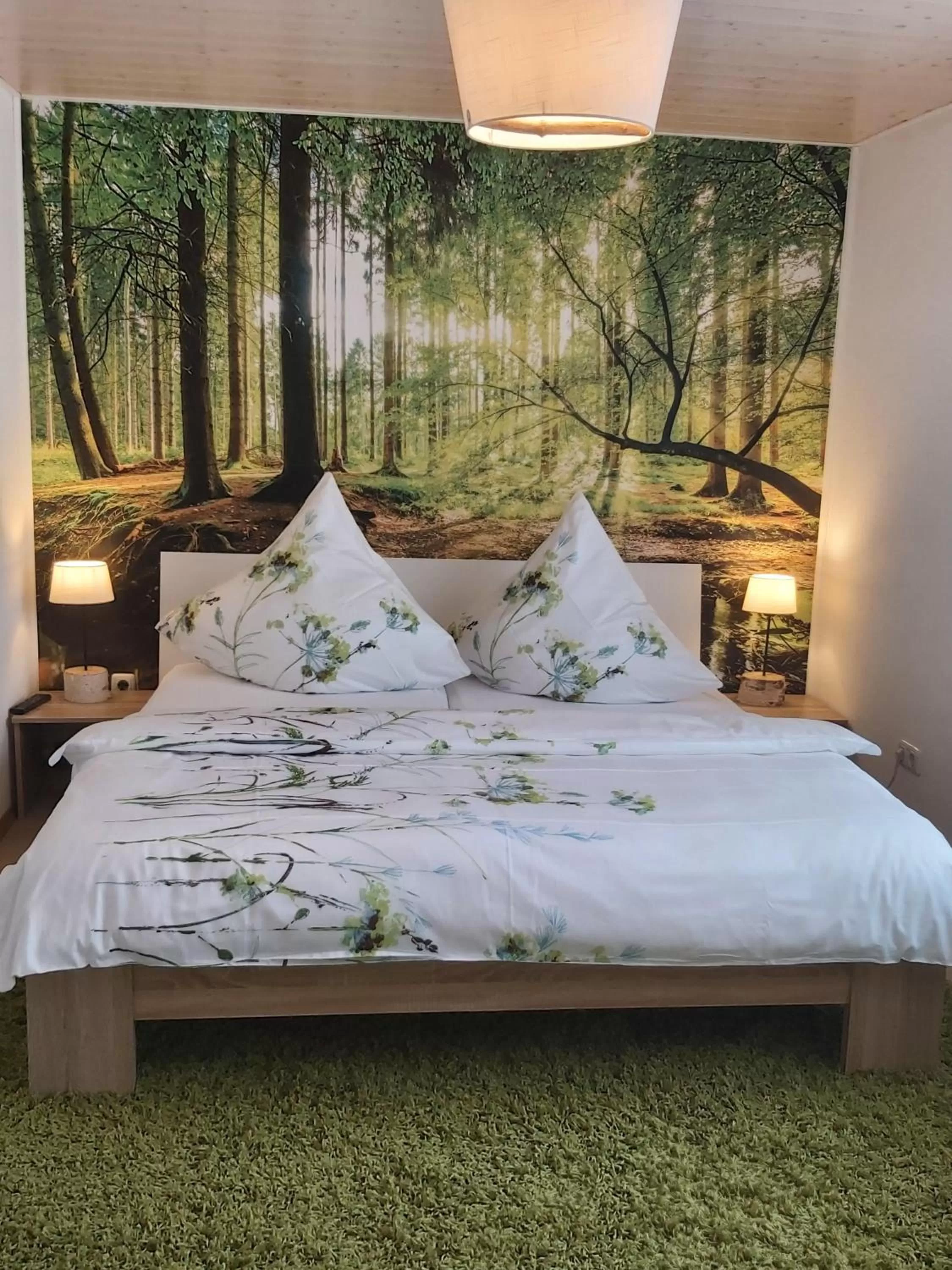 Bedroom, Bed in Apart Hotel - Dillinger Schwabennest