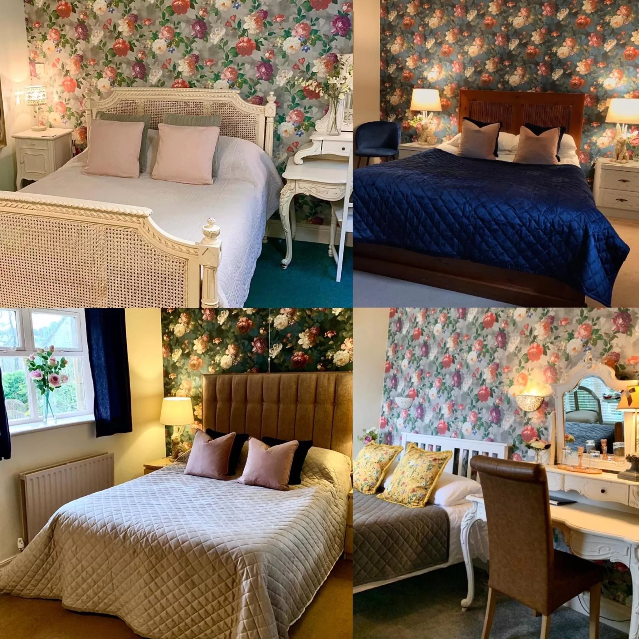 Bed in Rosehill House Hotel