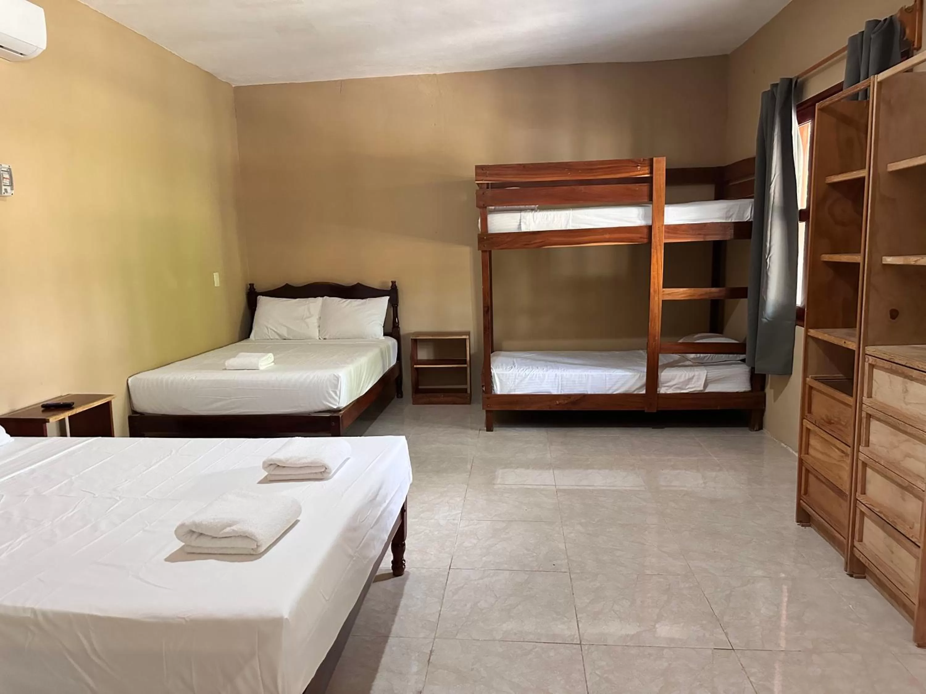 Bed in Hotel Bacalar Sunshine