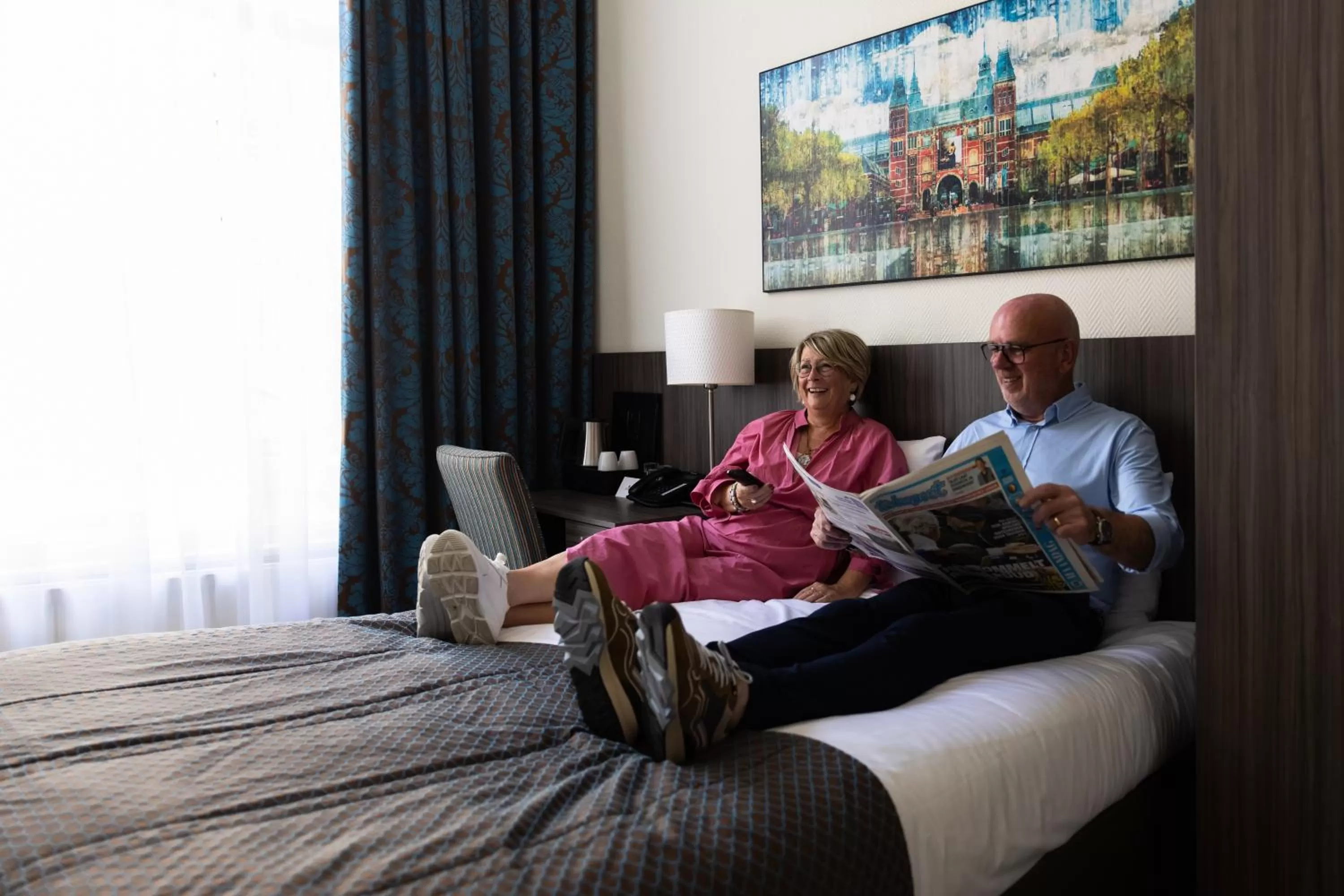 Bed in Hotel Aalders